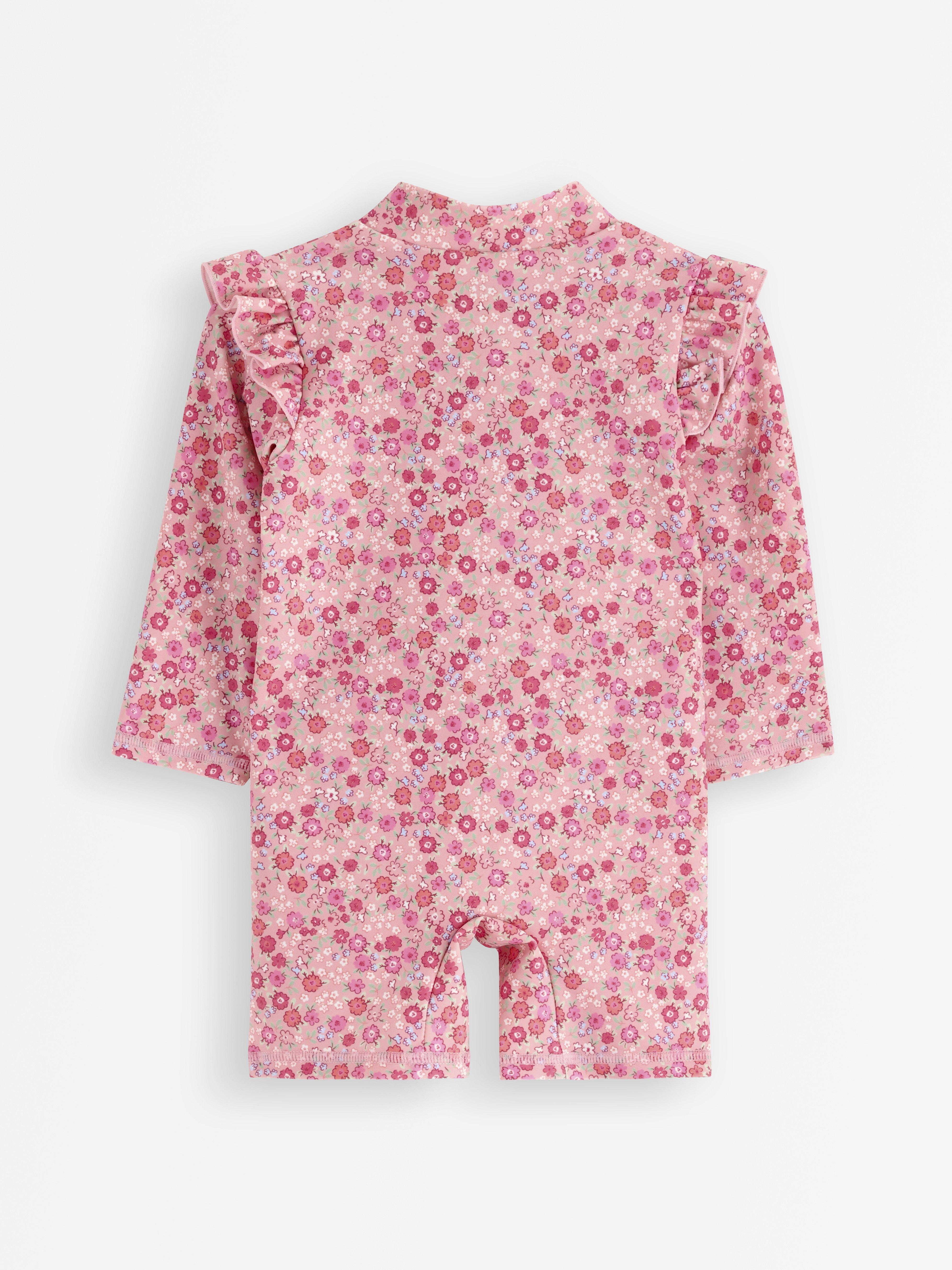 Solbeskyttende overall - Børn - Lyserød
