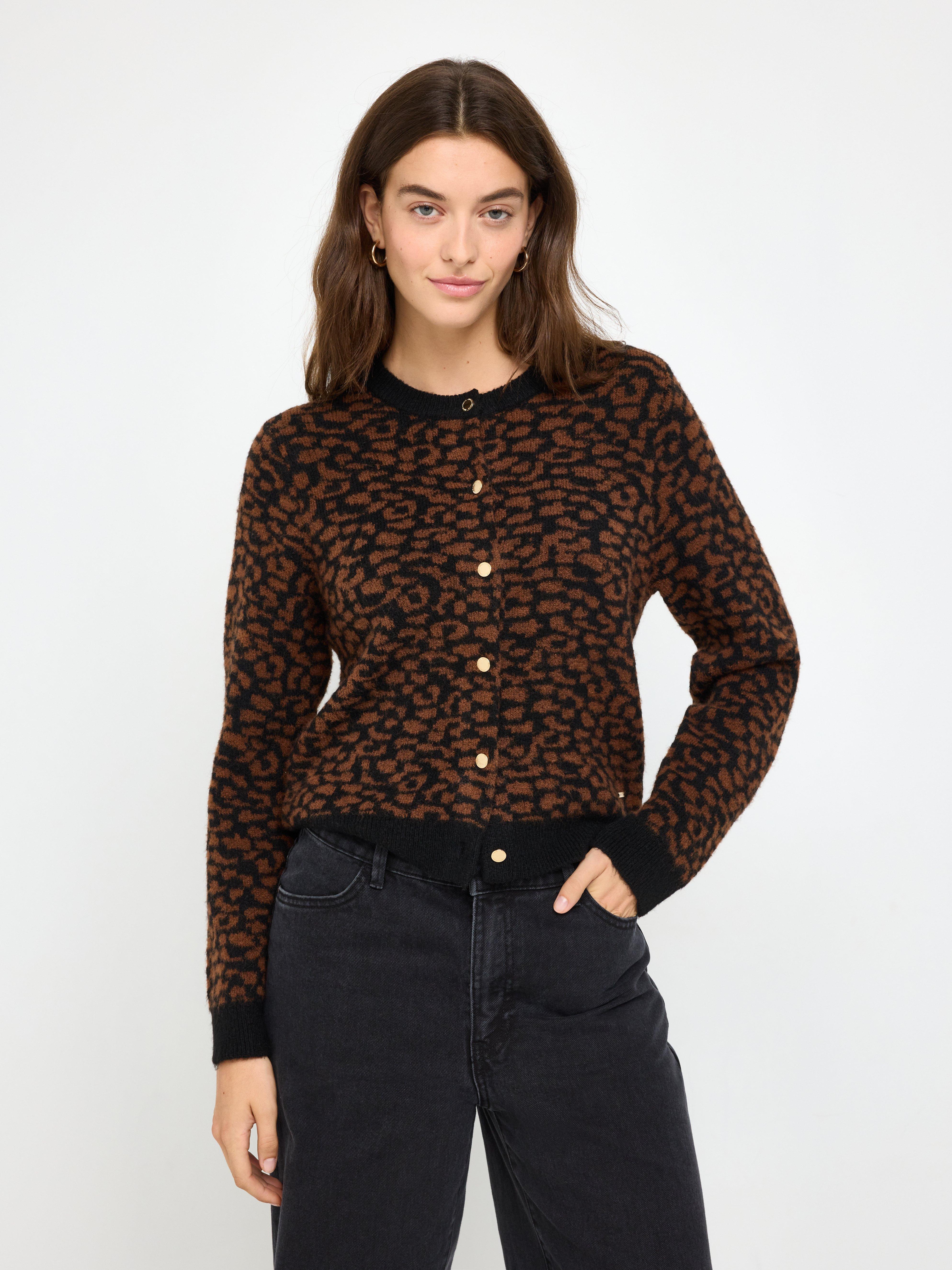 Cardigan - Womens Wear - Brown