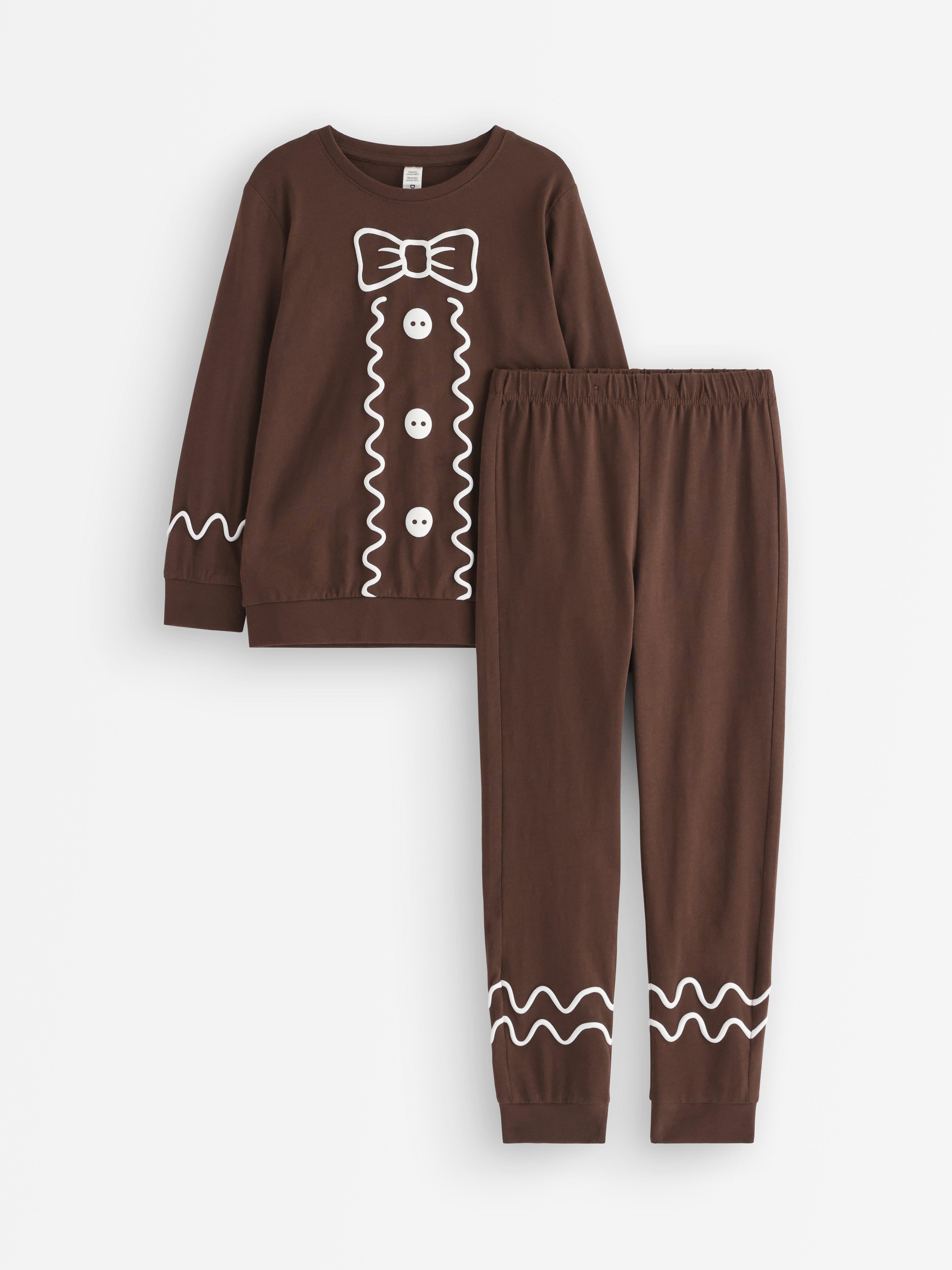 Pyžamový set - Děti - Hnědá