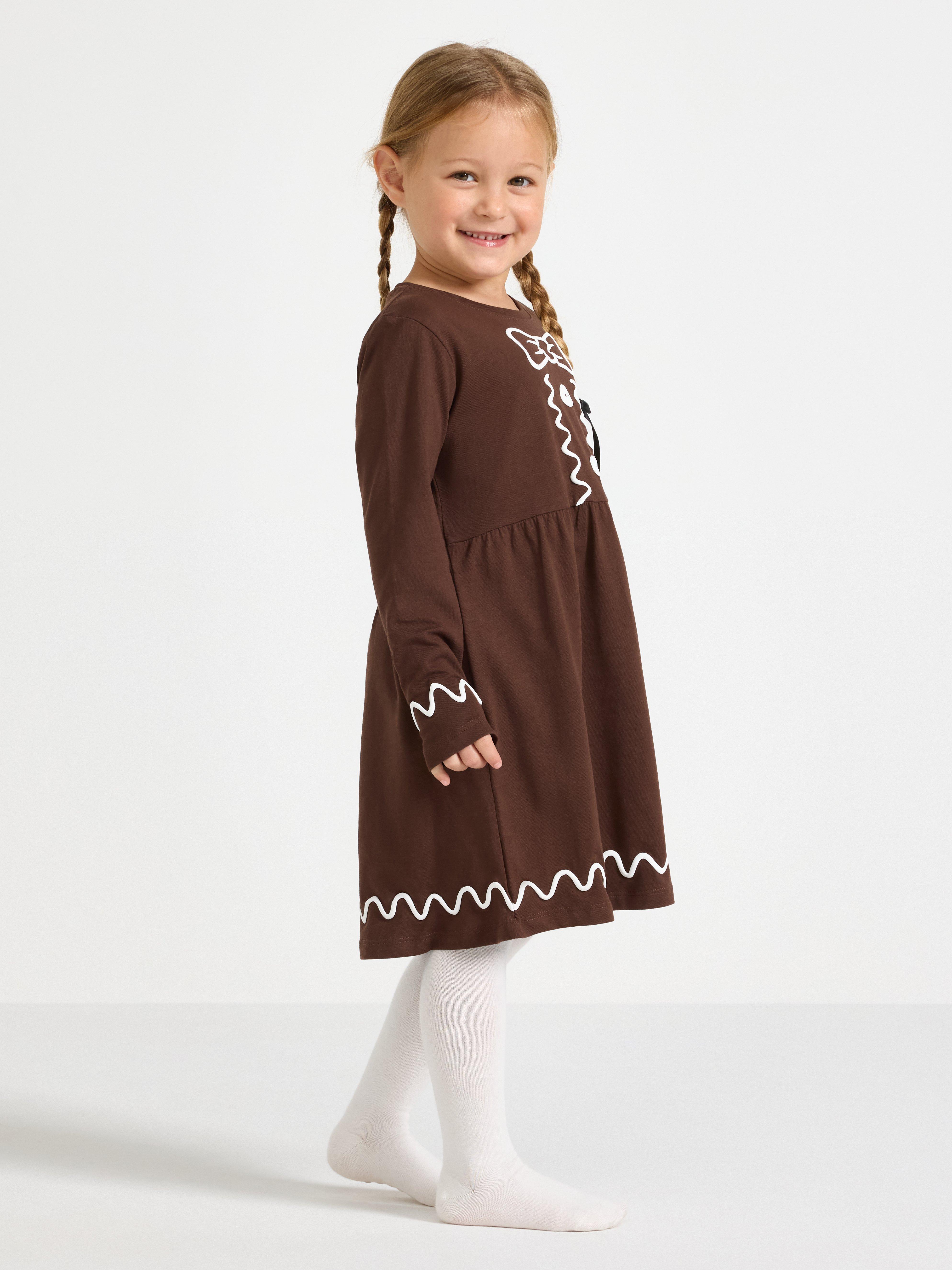 Christmas Dress - Kids Wear - Brown