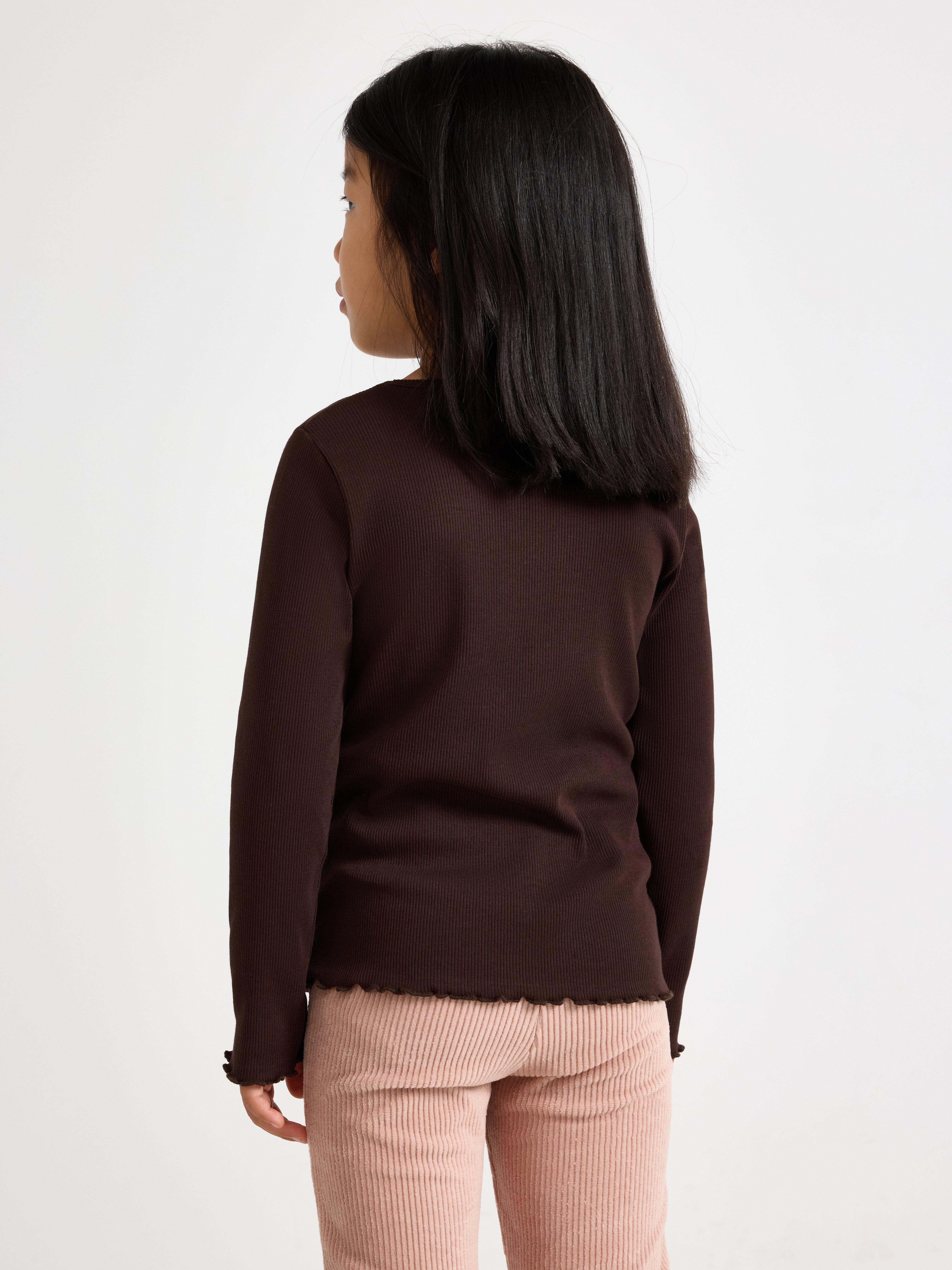 Top - Kids Wear - Brown