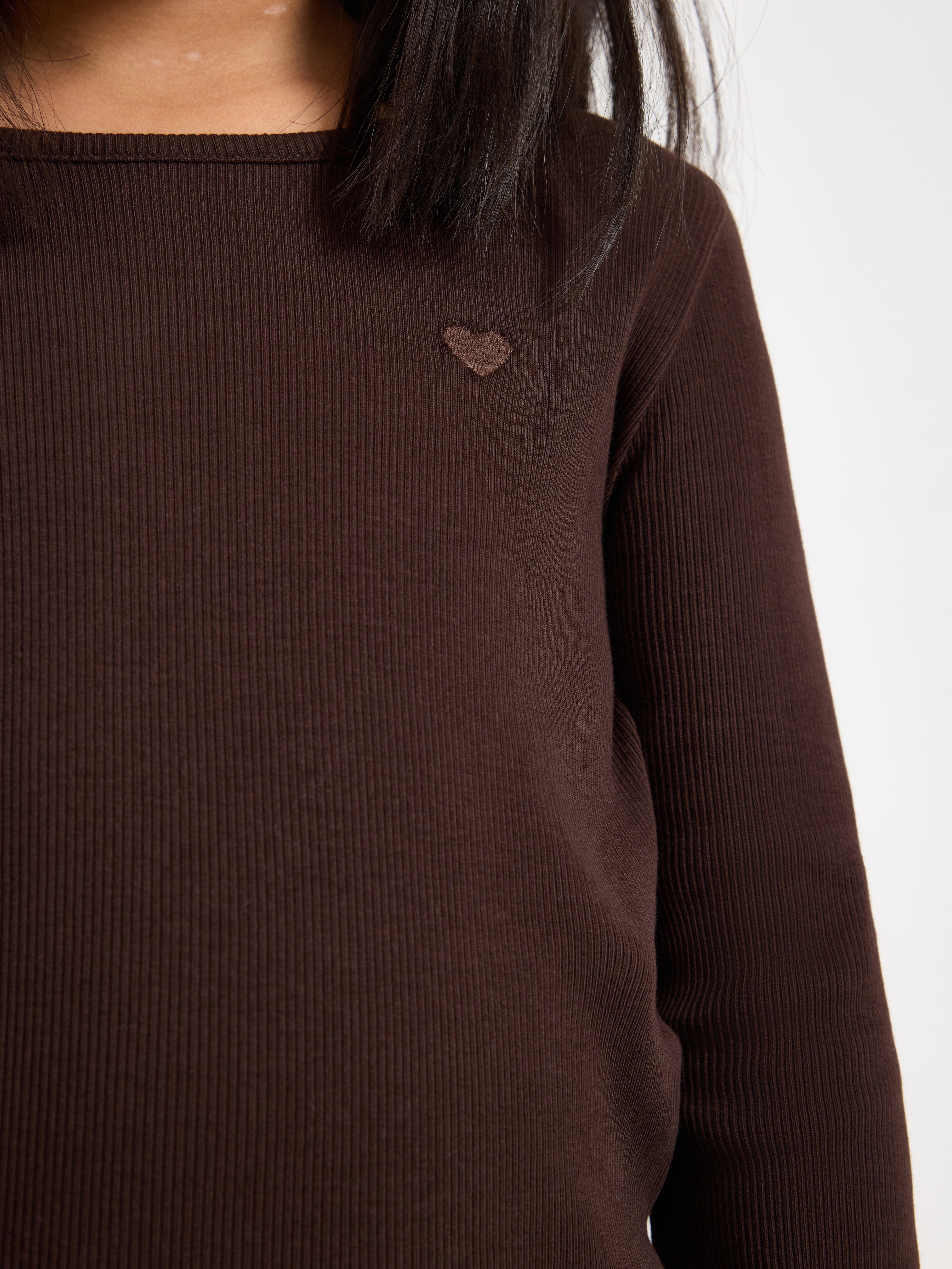 Top - Kids Wear - Brown