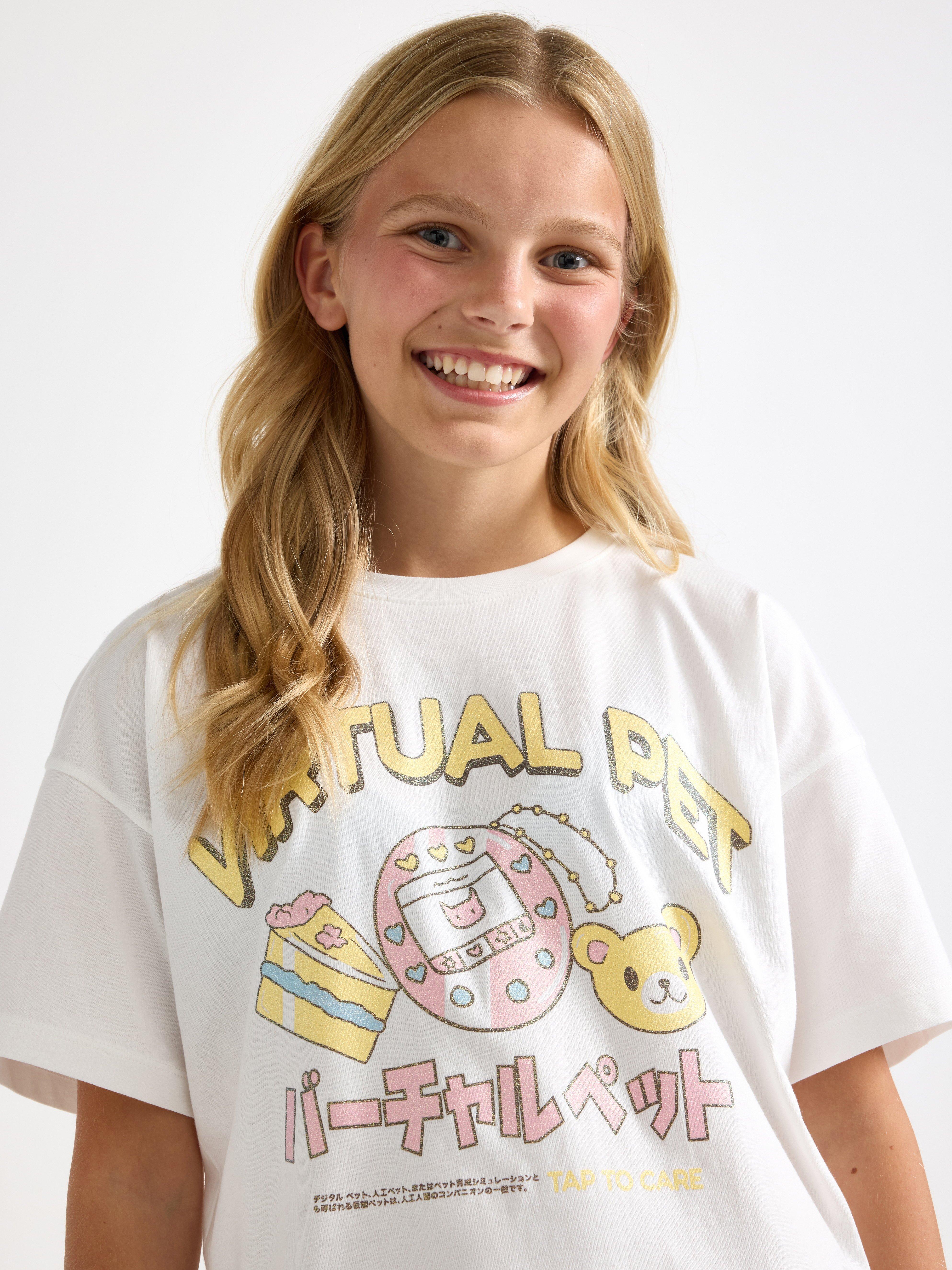 T-shirt - Barn - Vit