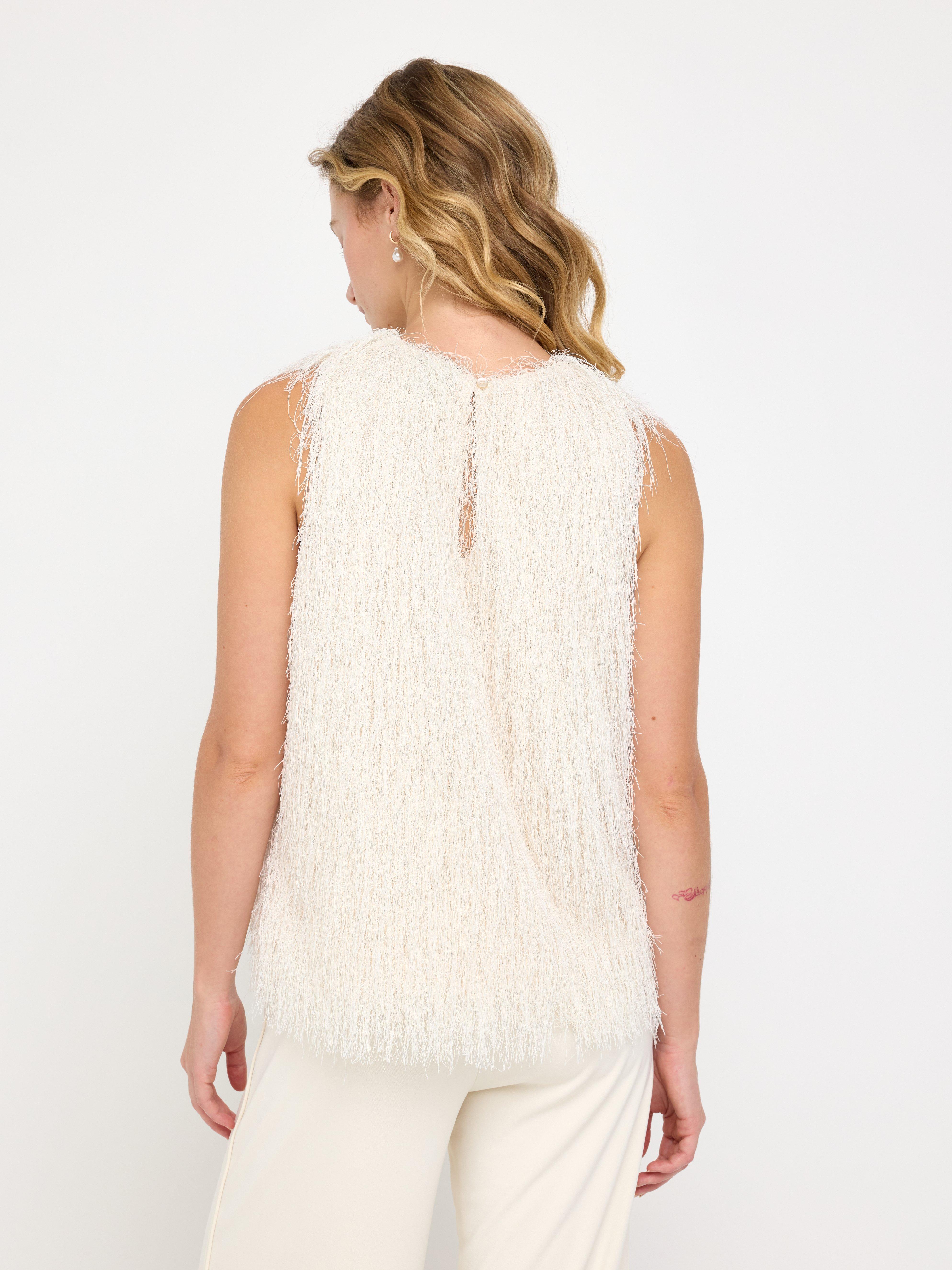 Bluse - Dame - Beige