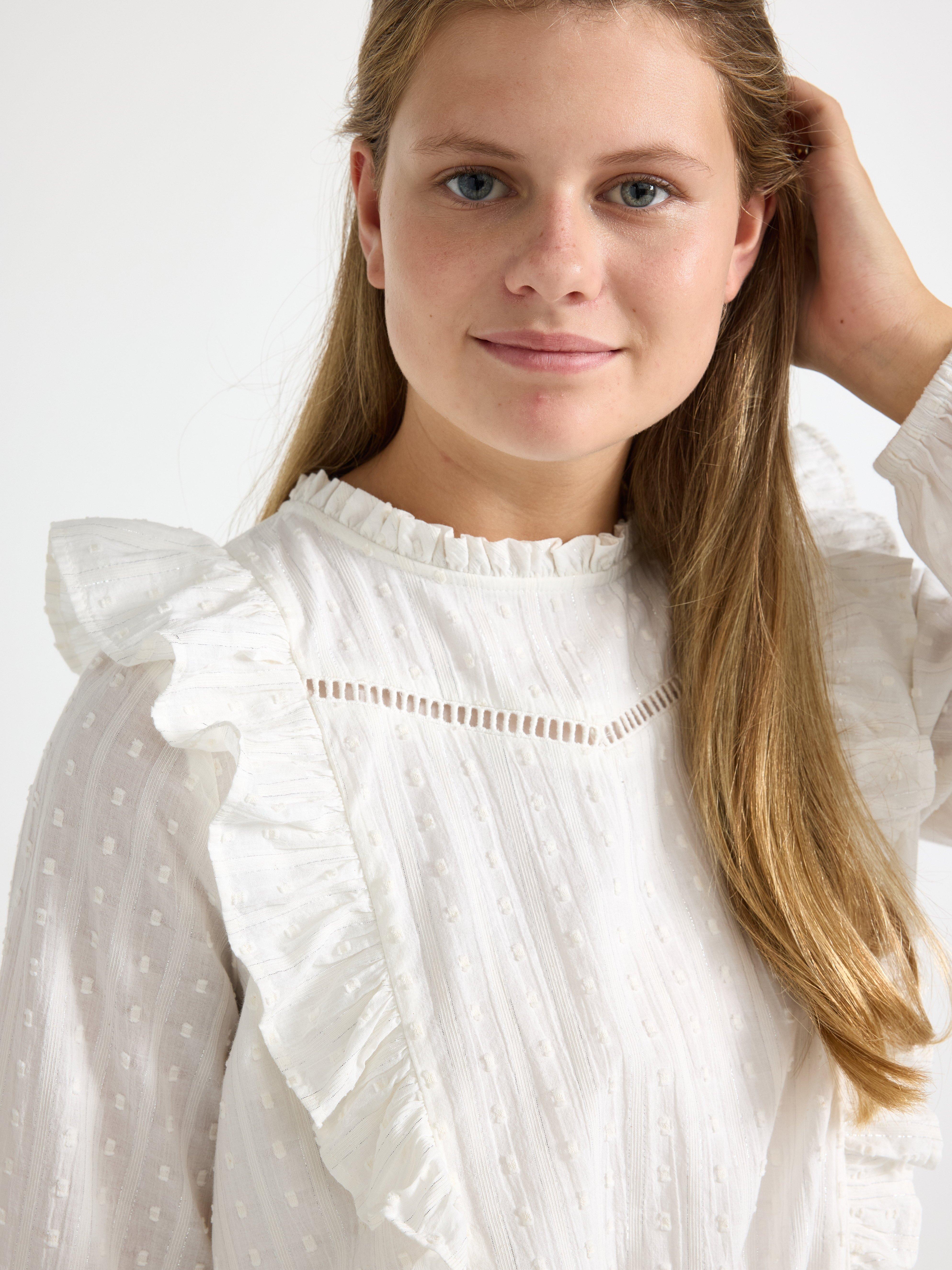 Bluse - Barn - Hvit