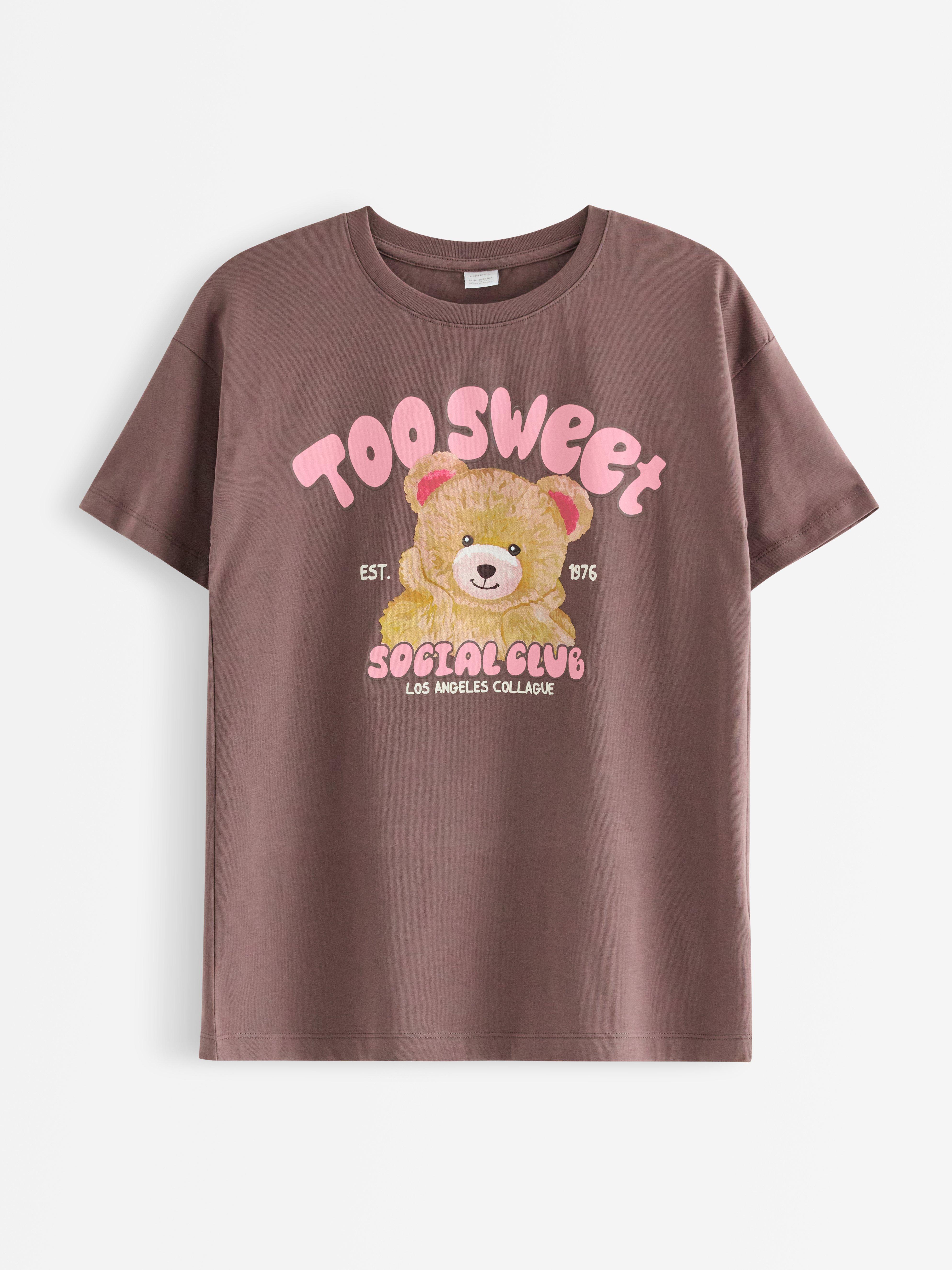 T-shirt - Barn - Brun