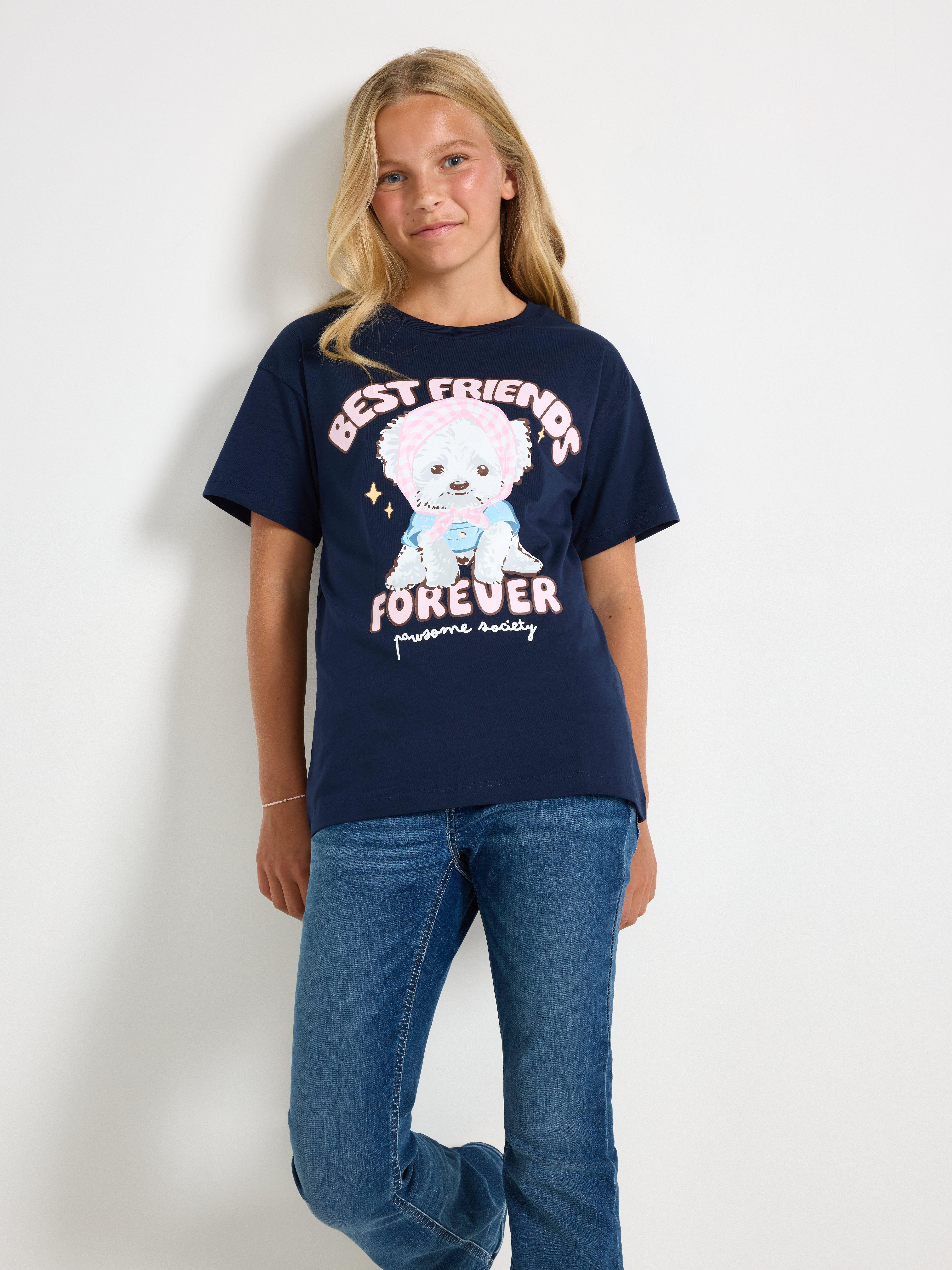 T-shirt - Børn - Blå