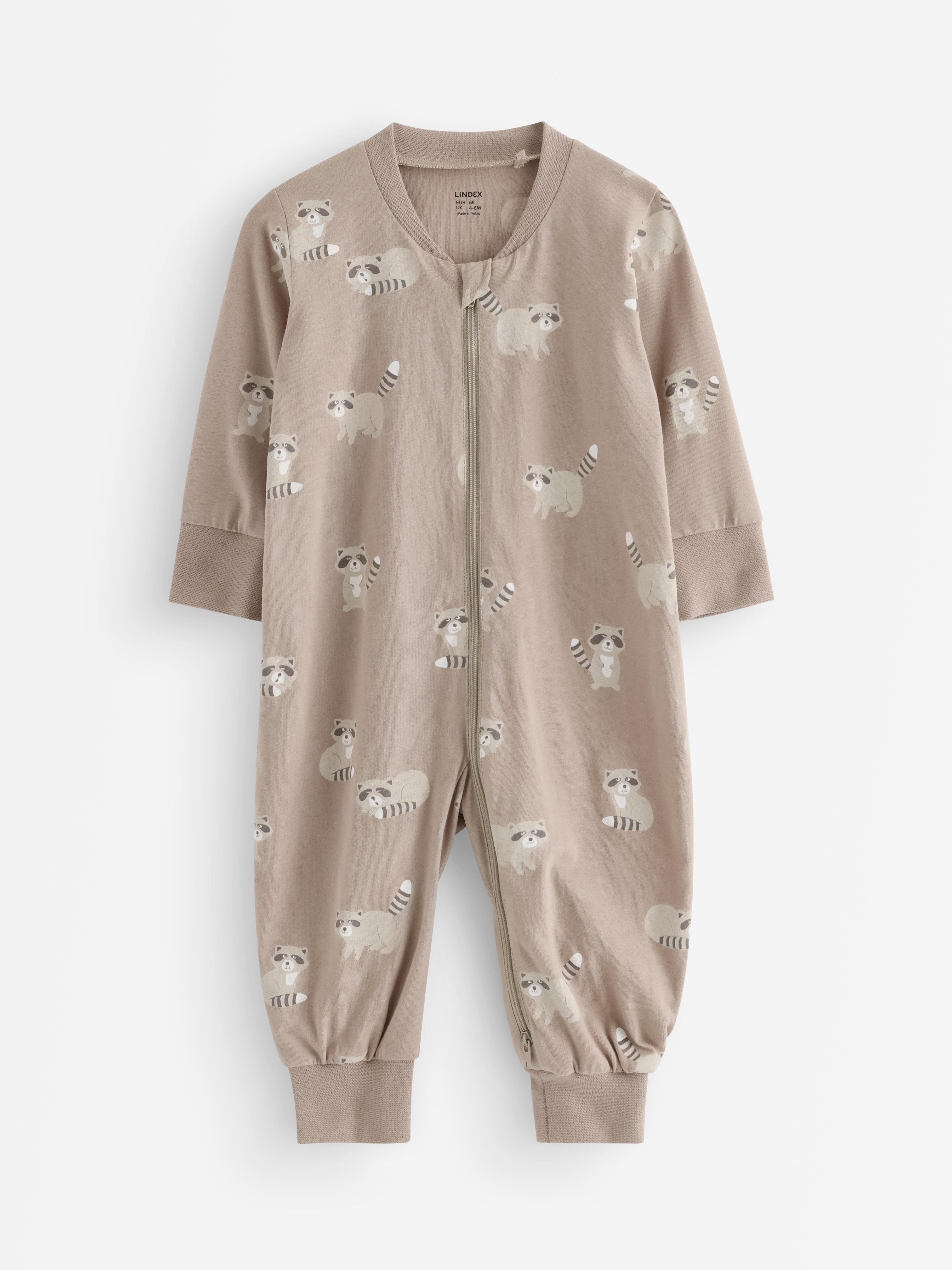 Pyjamasoverall - Barn - Beige