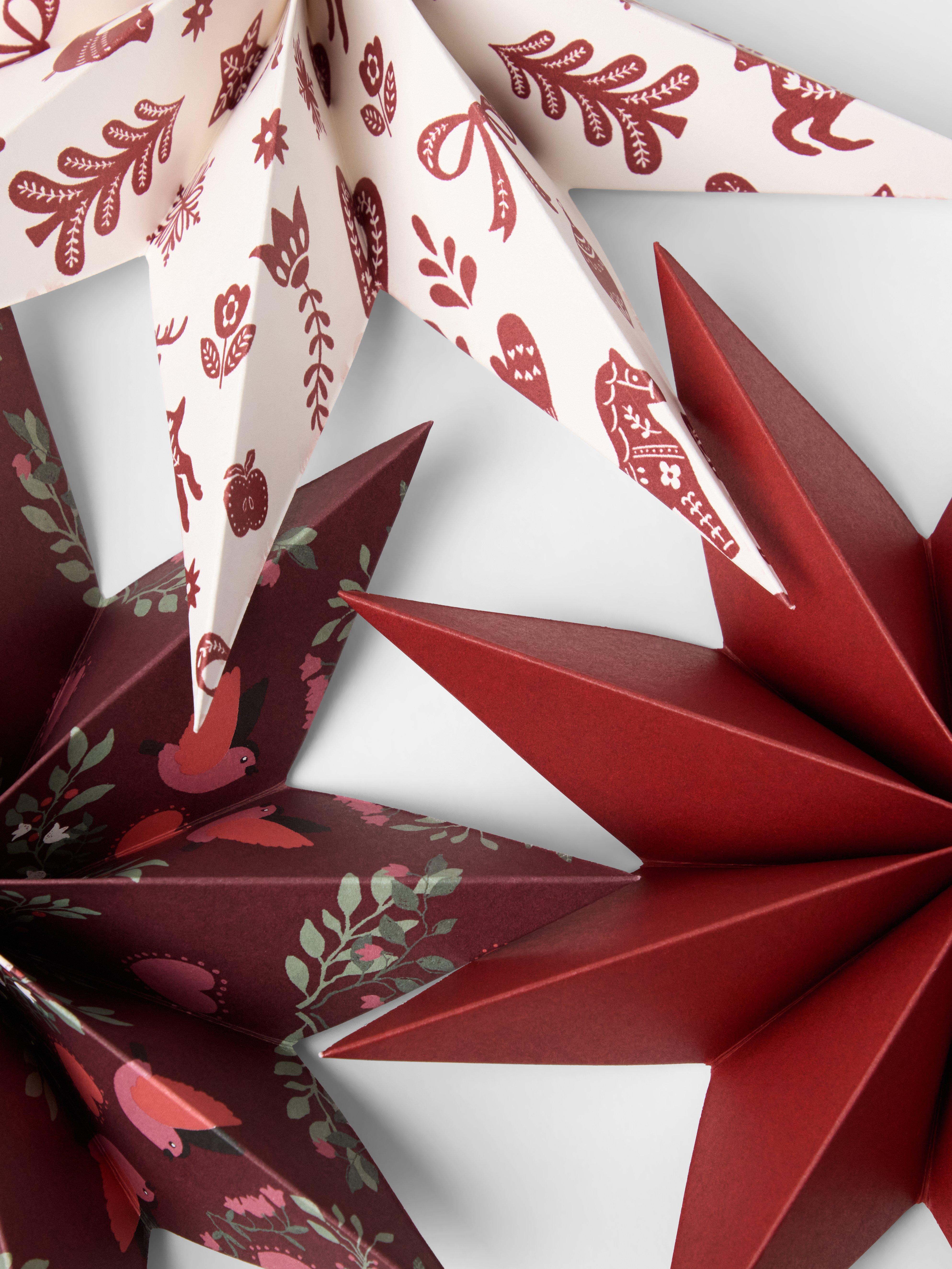 Papierové origami - Deti - Červená