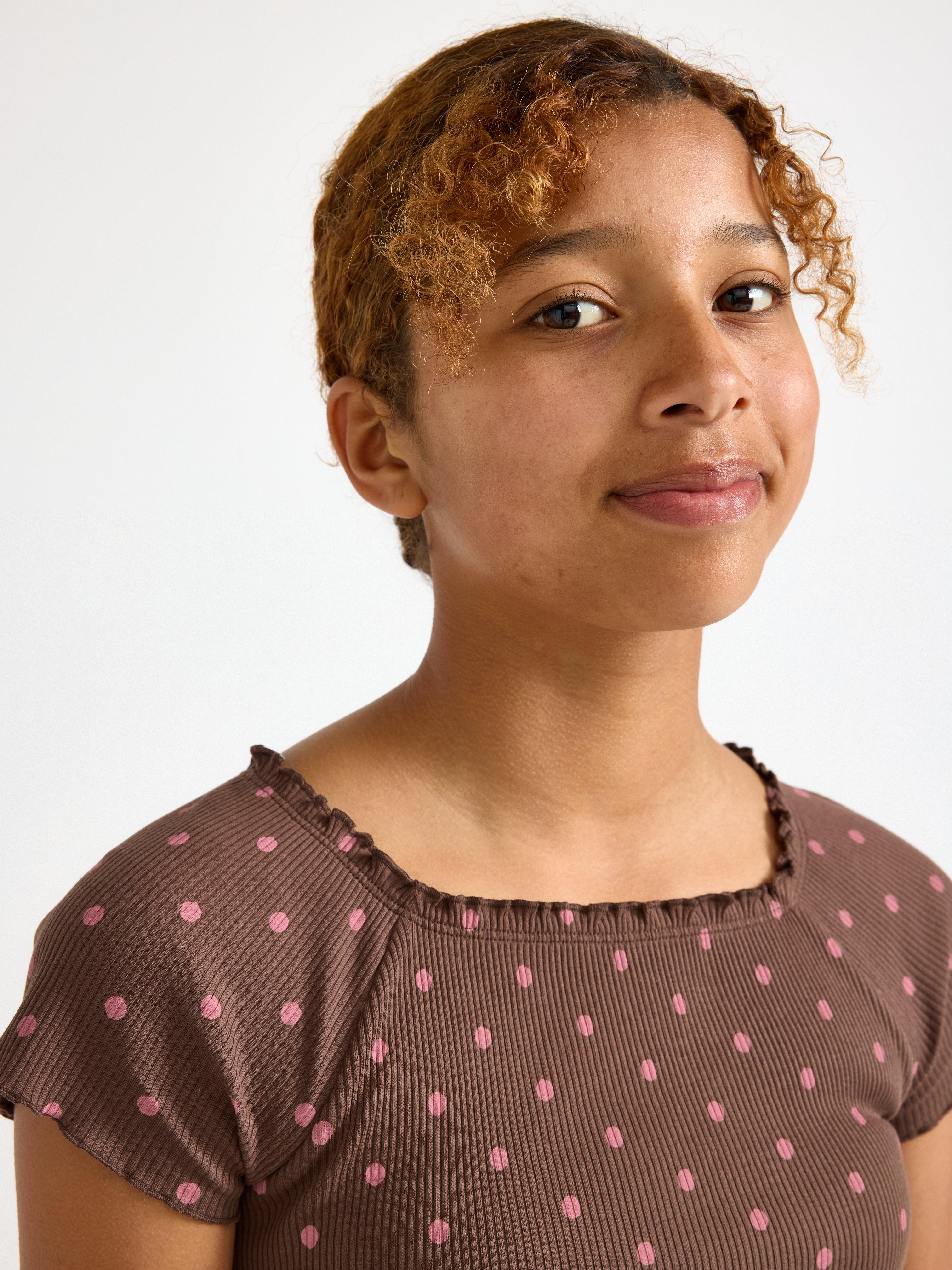 Top - Kids Wear - Brown