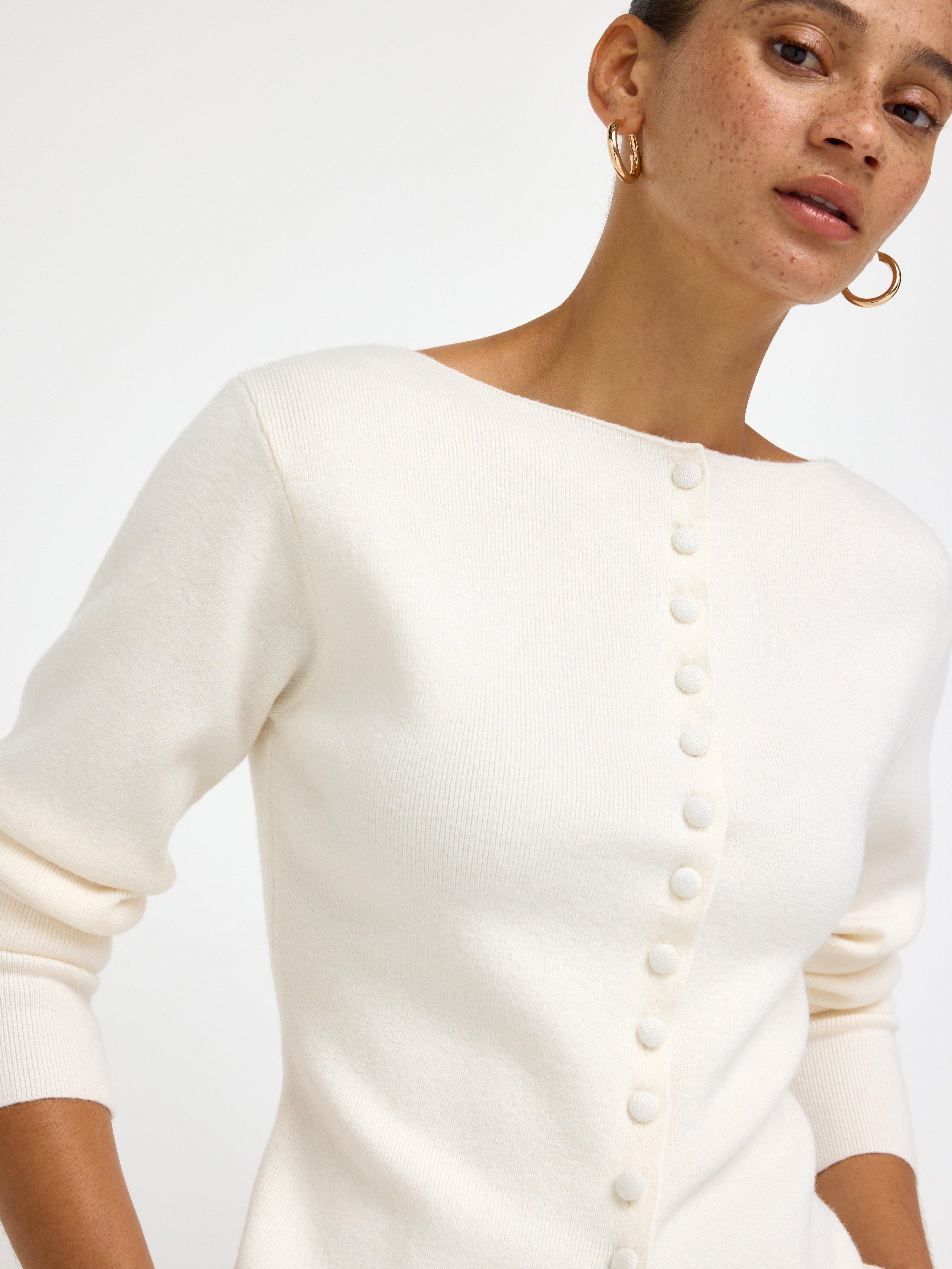 Cardigan - Womens Wear - White