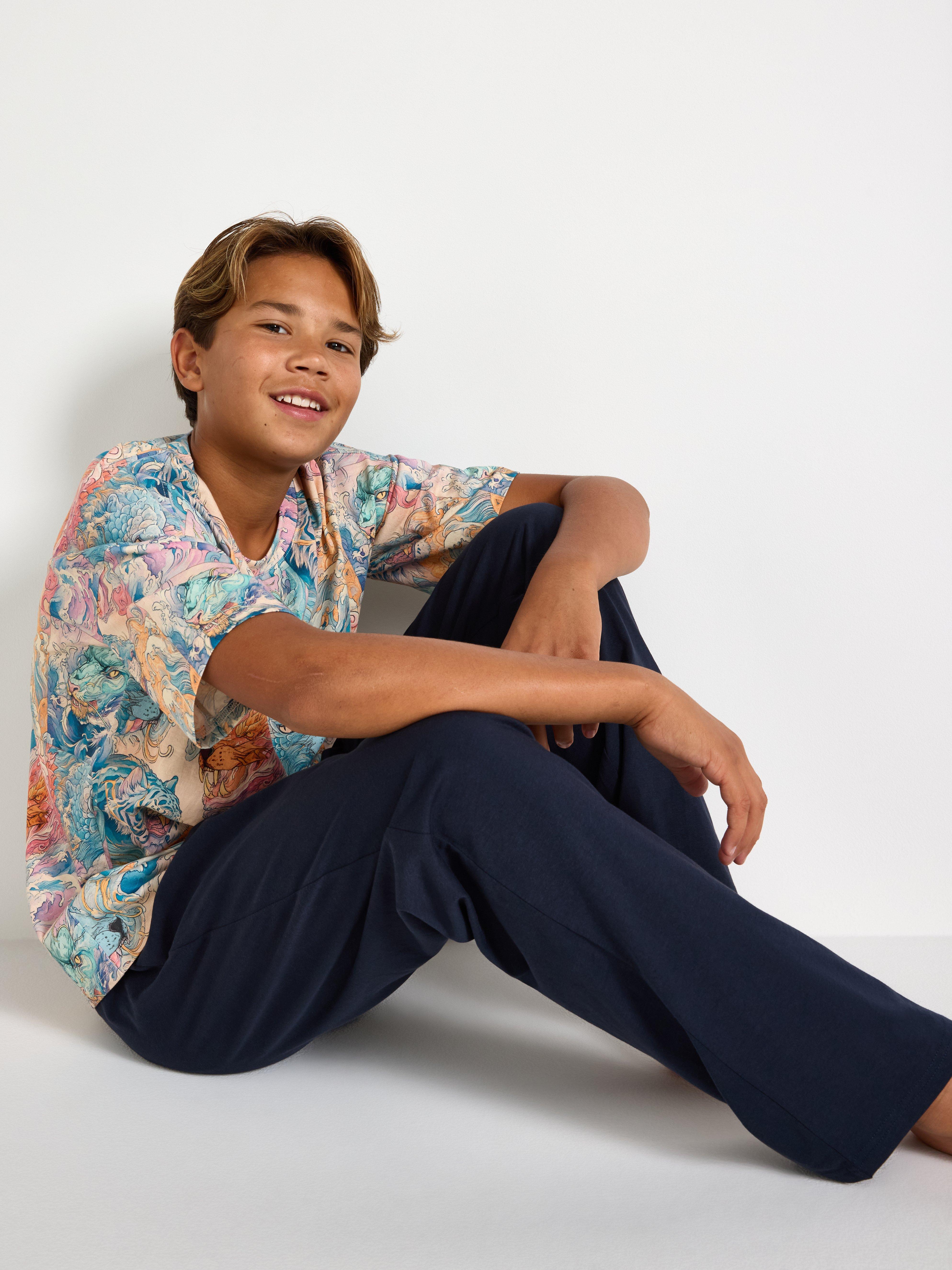 Pyjamas-sæt - Børn - Blå