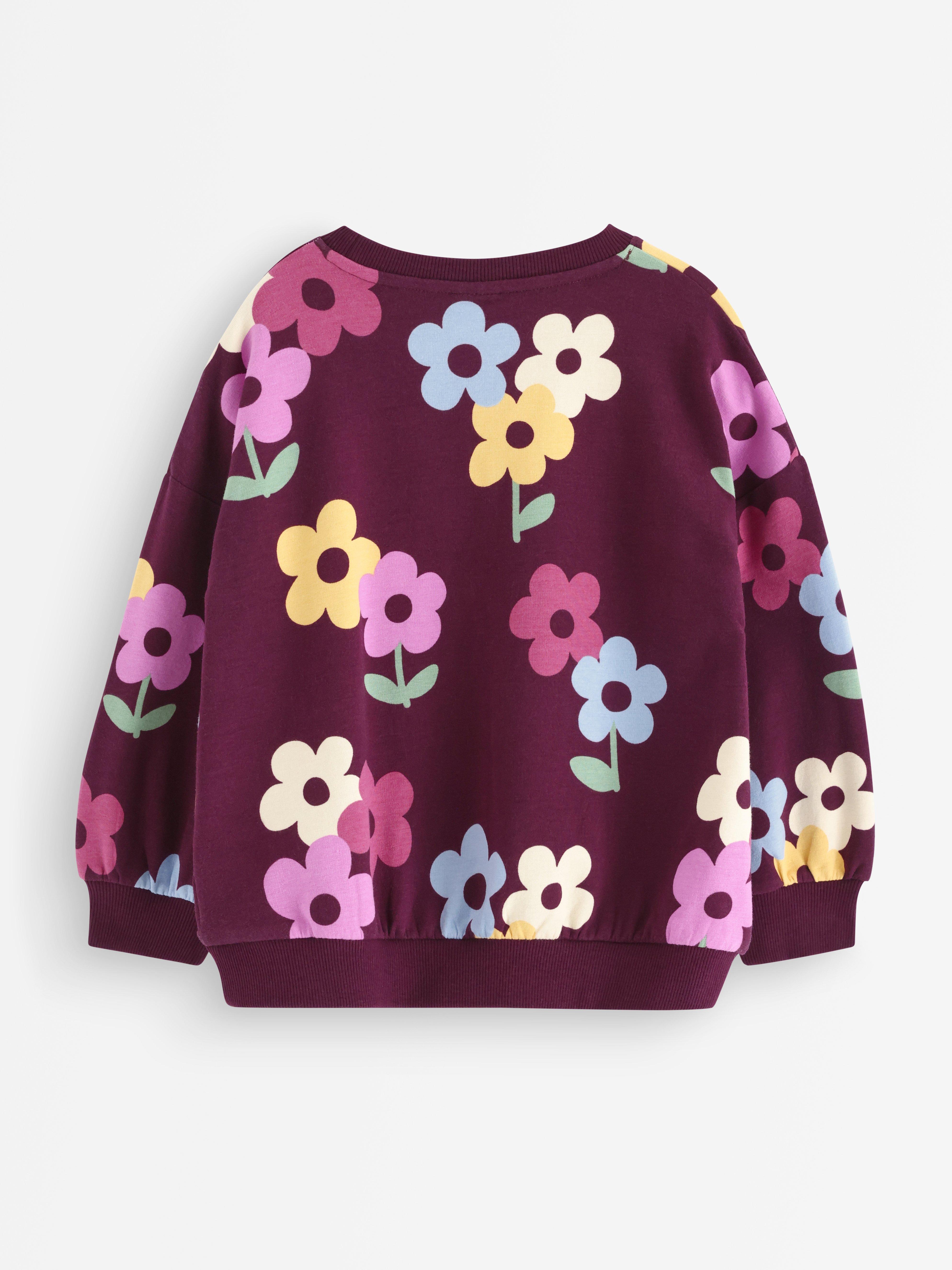 Sweatshirt - Barn - Röd