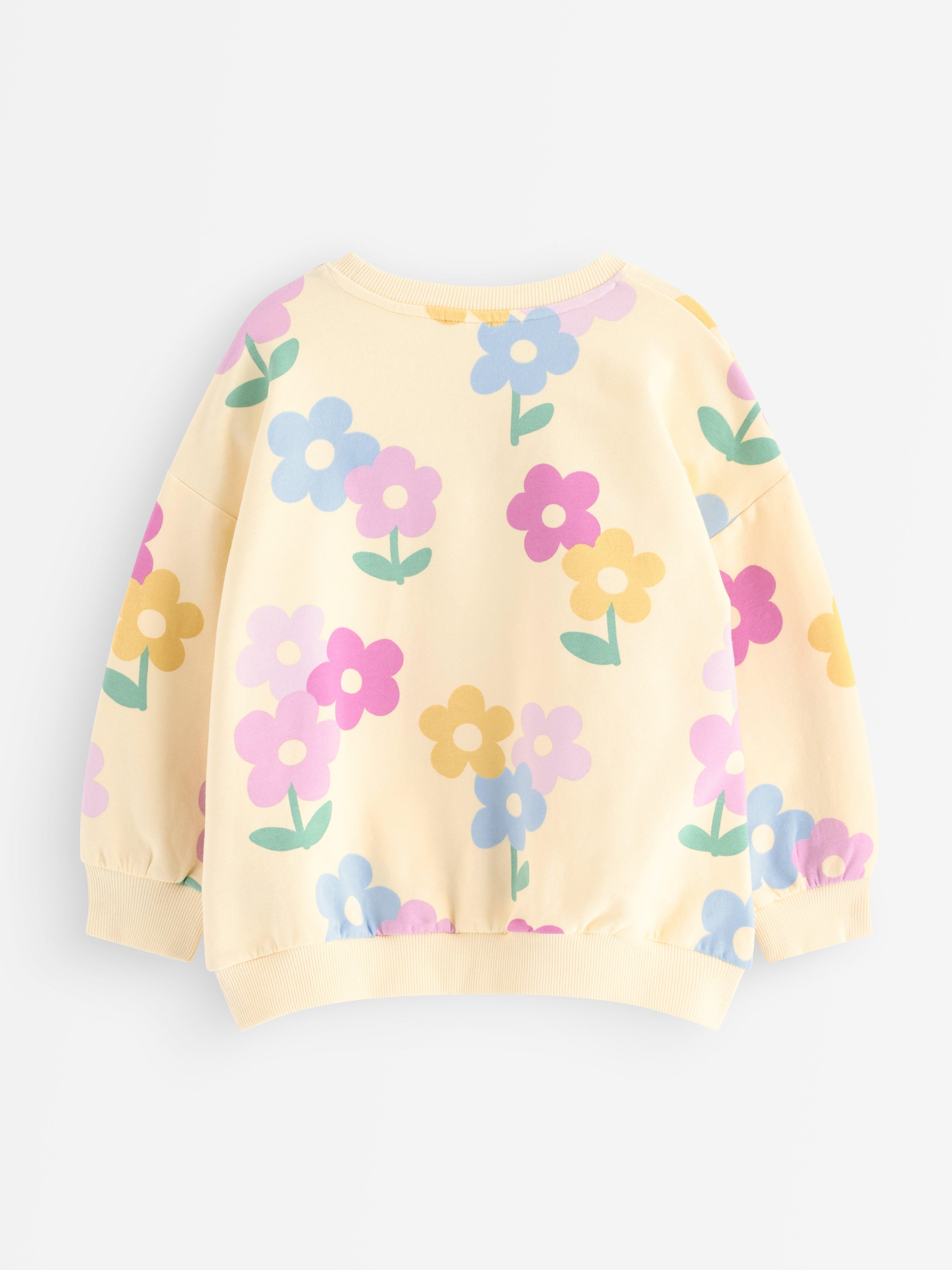 Sweatshirt - Barn - Gul
