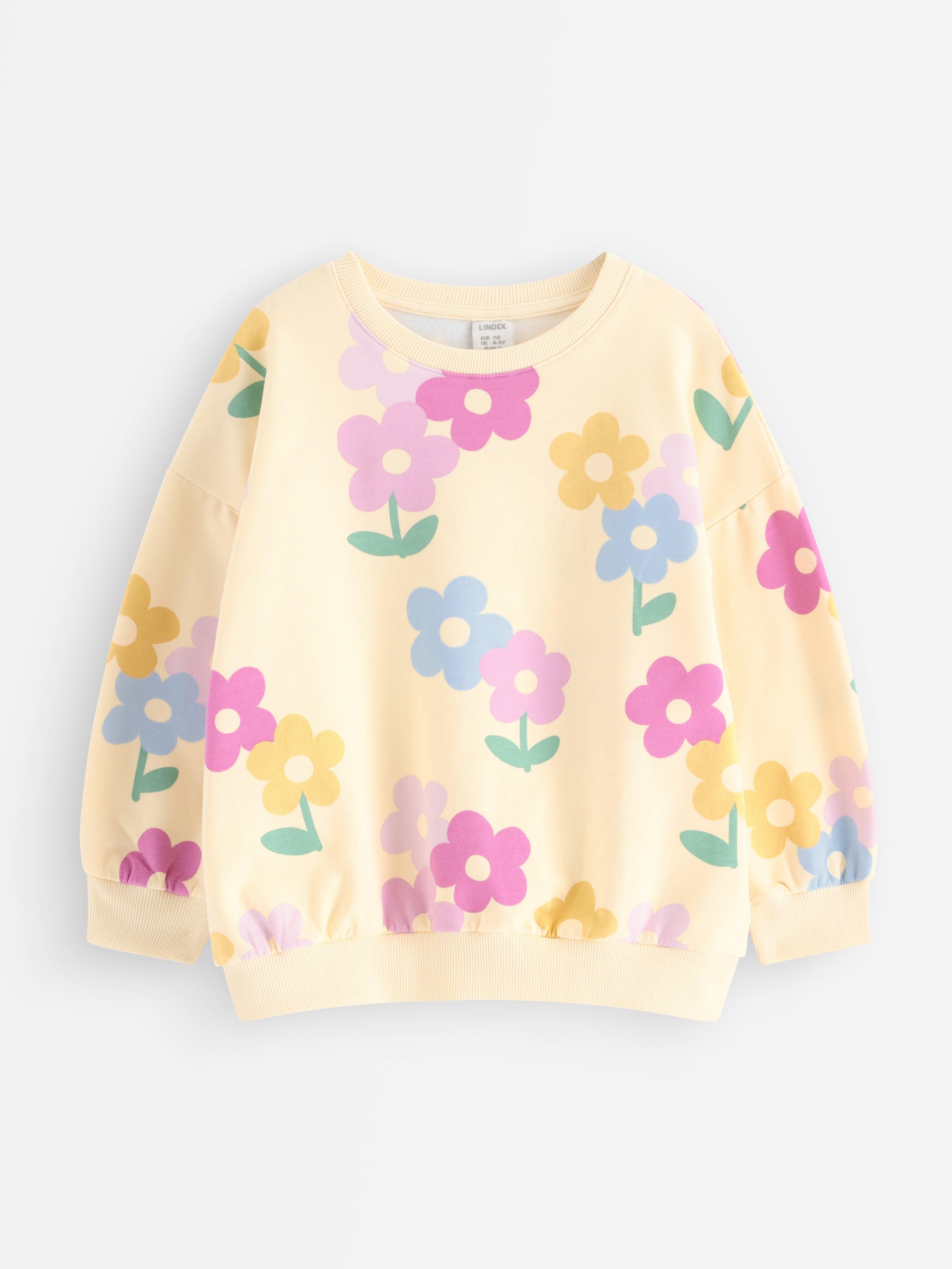 Sweatshirt - Barn - Gul