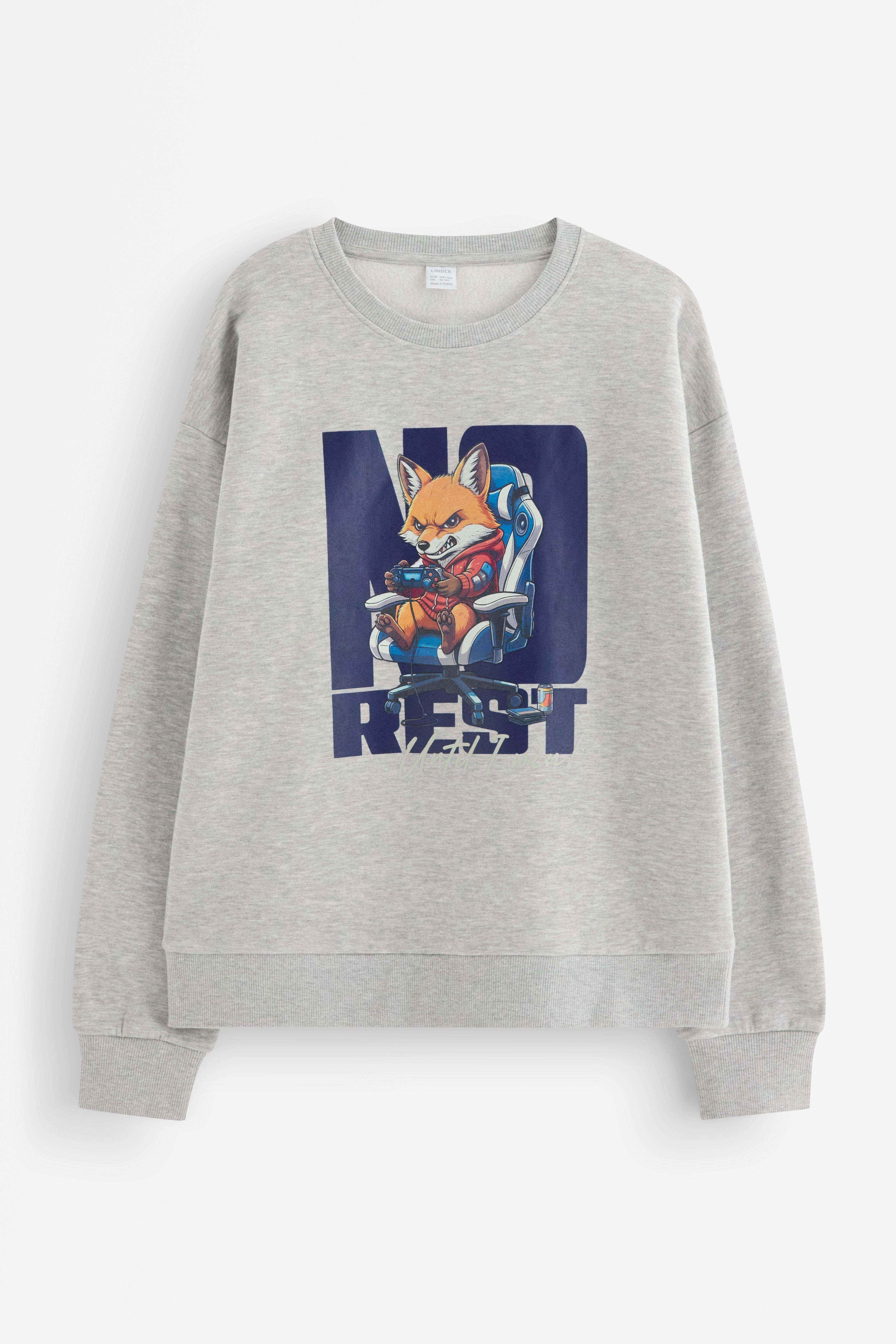 Sweatshirt - Børn - Grå