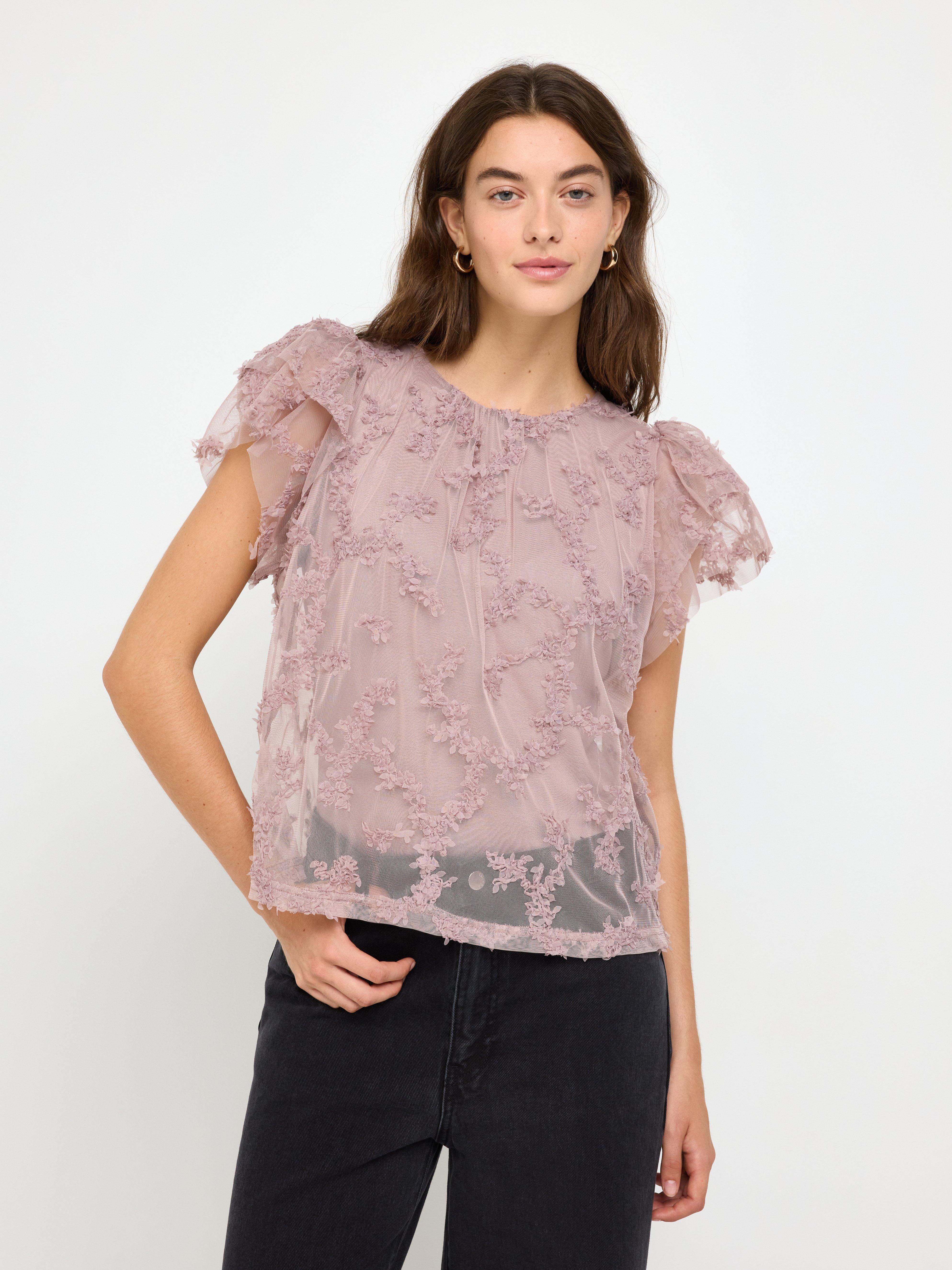 Top - Dame - Lilla