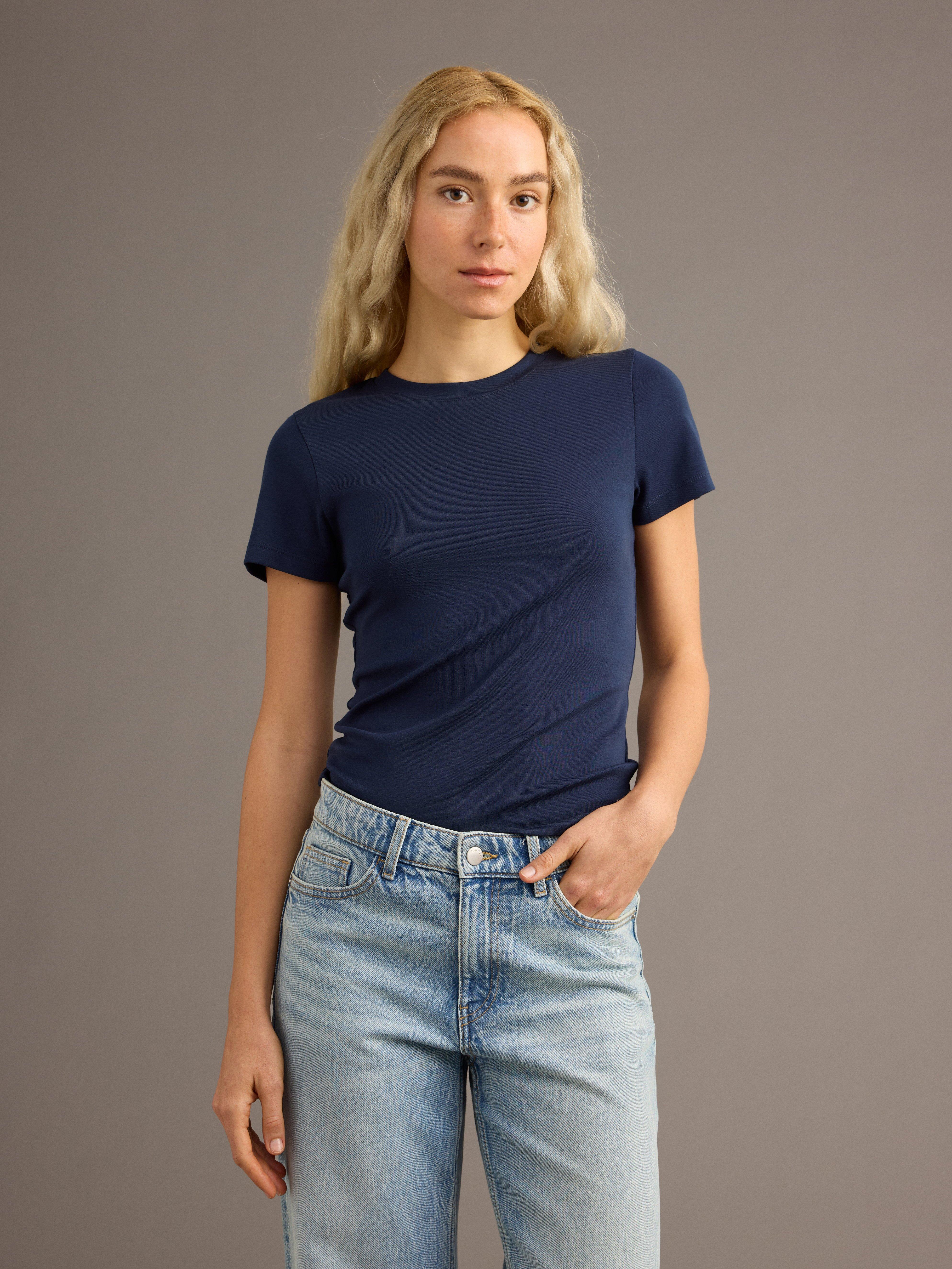 T-shirt - Dame - Blå