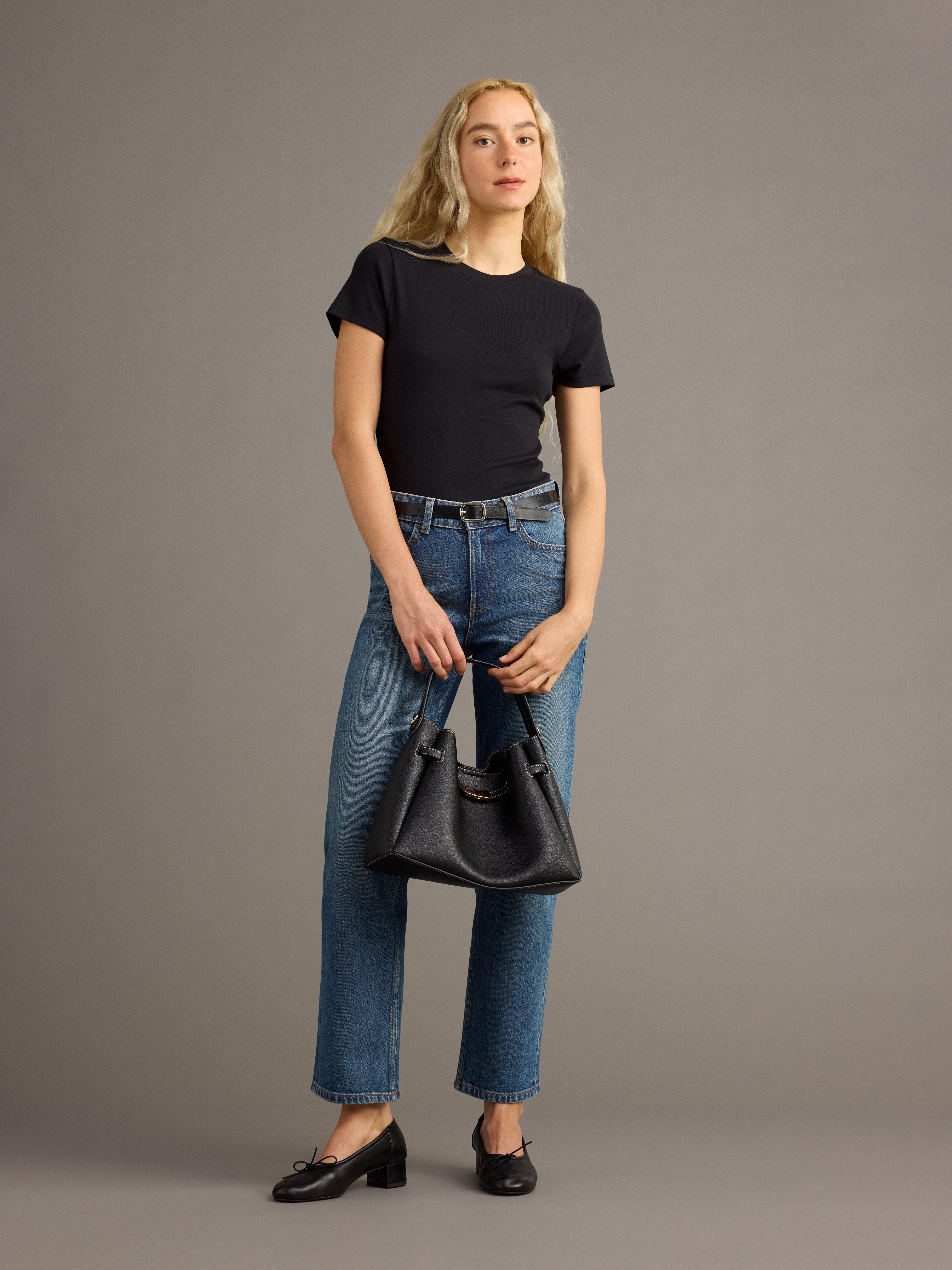 T-shirt - Dame - Sort