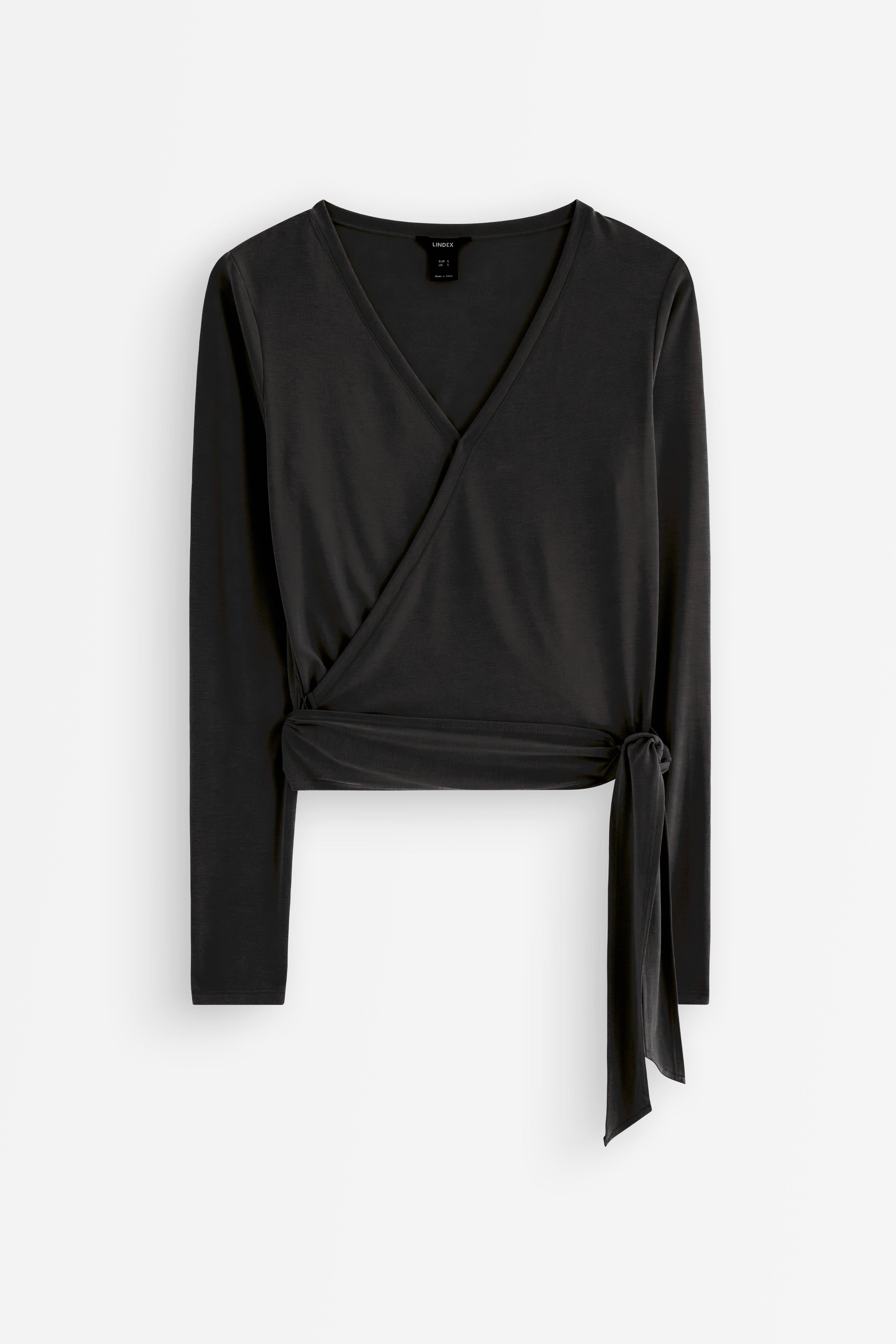 Wrap top - Womens Wear - Black