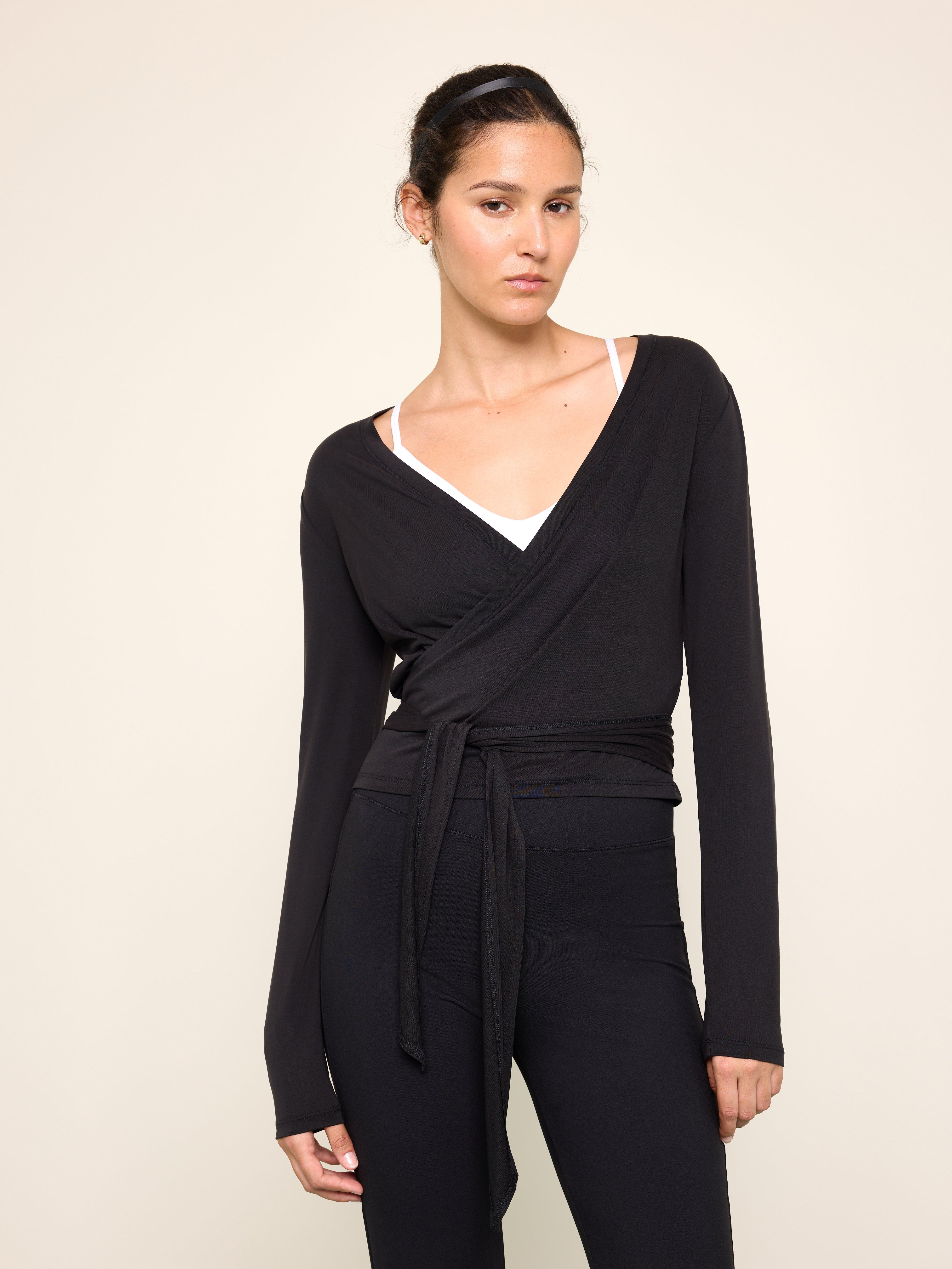 Wrap top - Womens Wear - Black