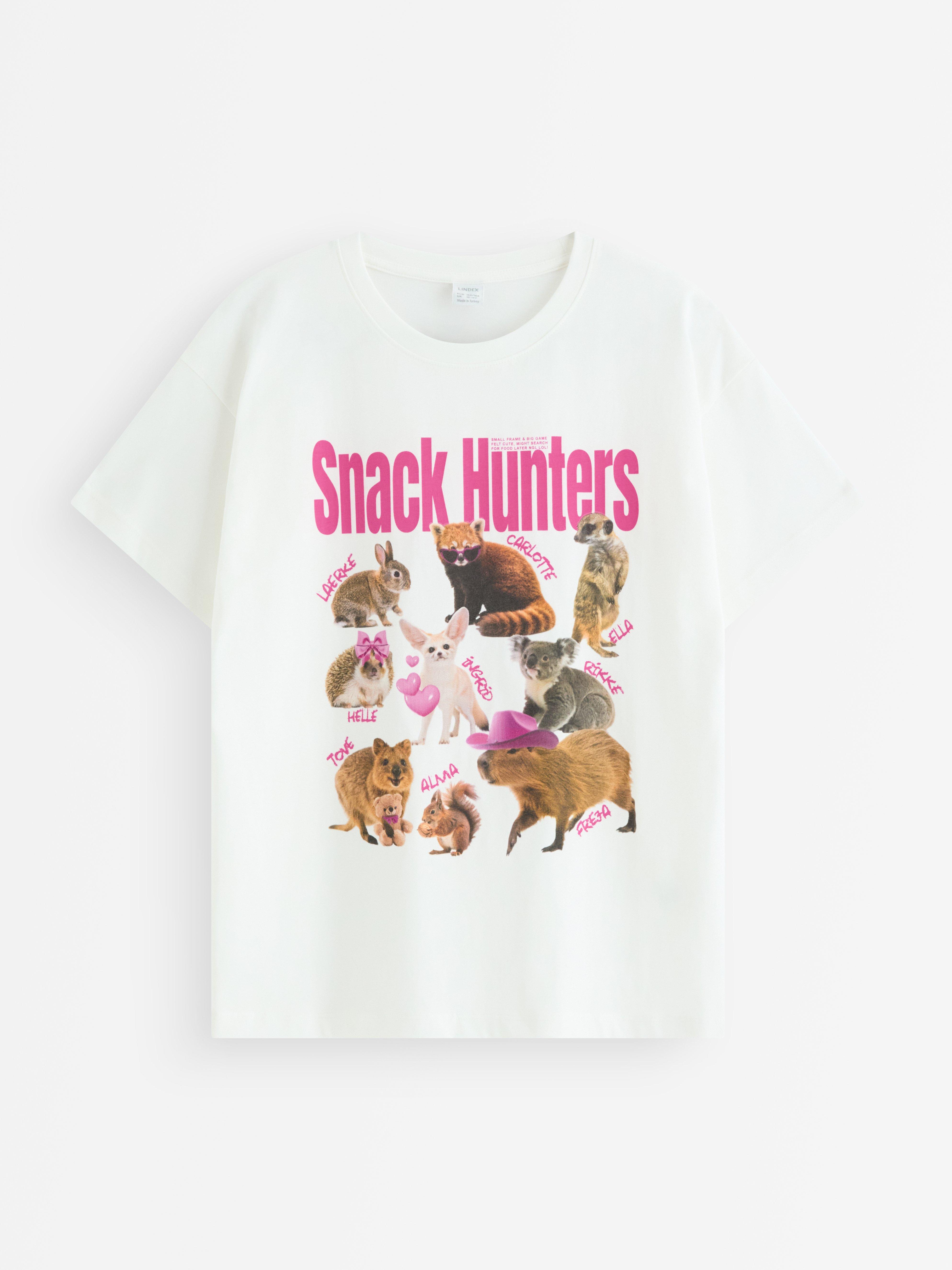 T-shirt med motiv | Lindex