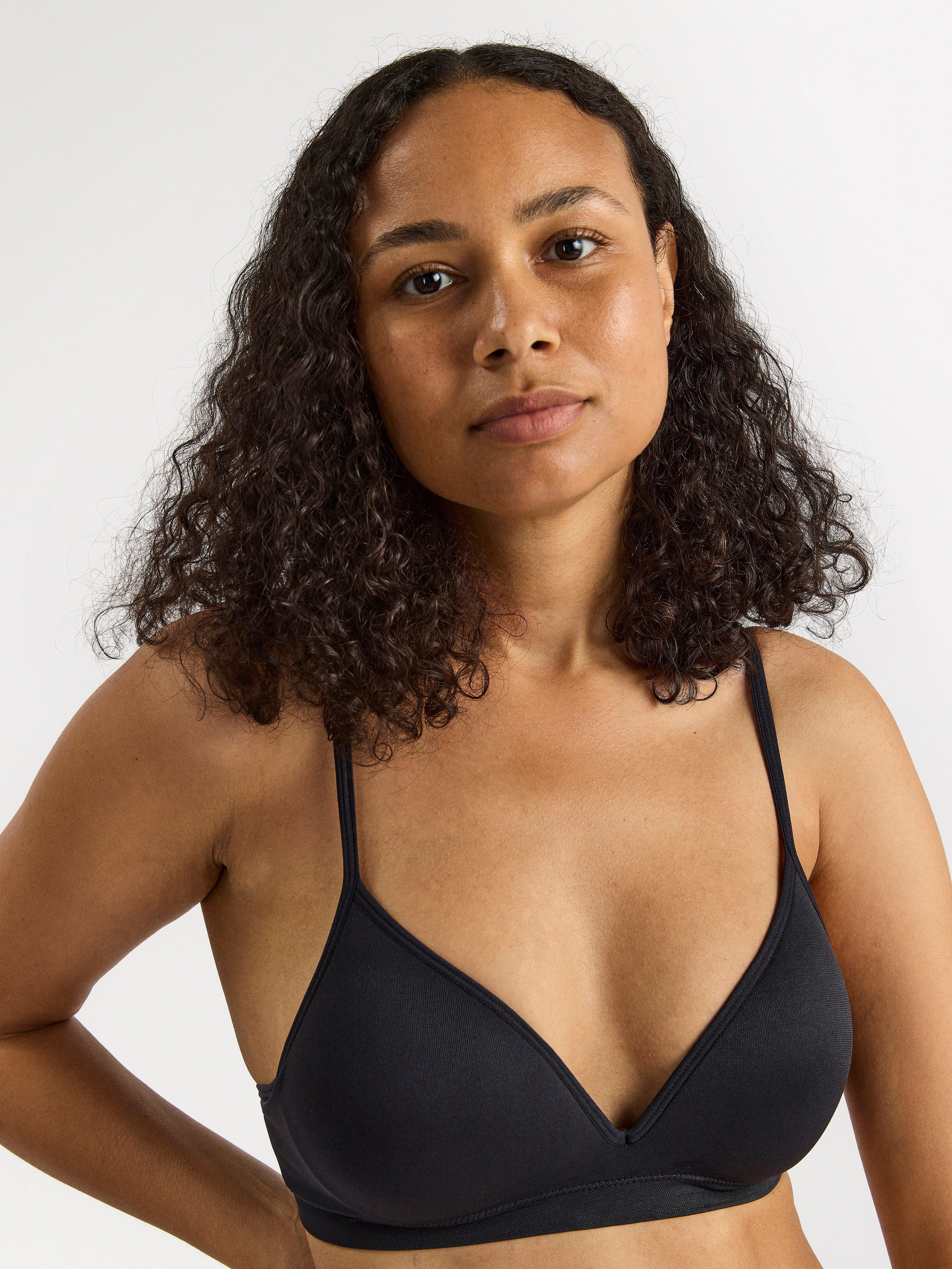 London Non-Wired Padded Triangle Bra in Cotton 