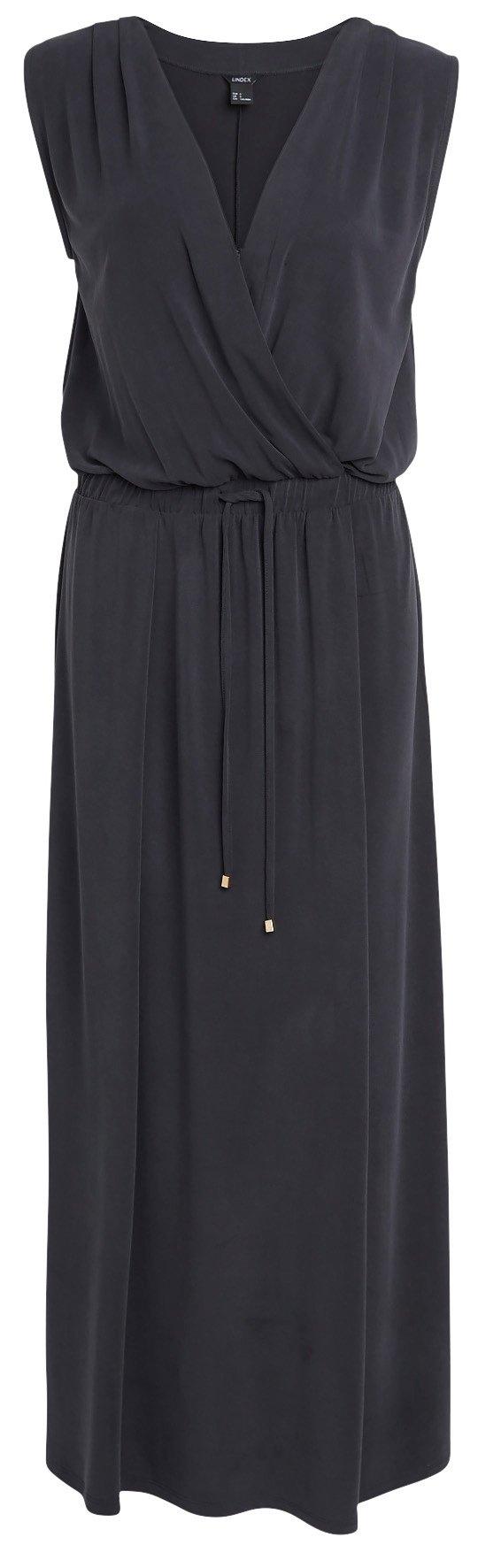 Lång omlottklänning