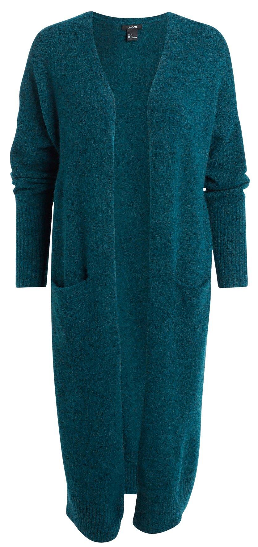 Lång stickad cardigan