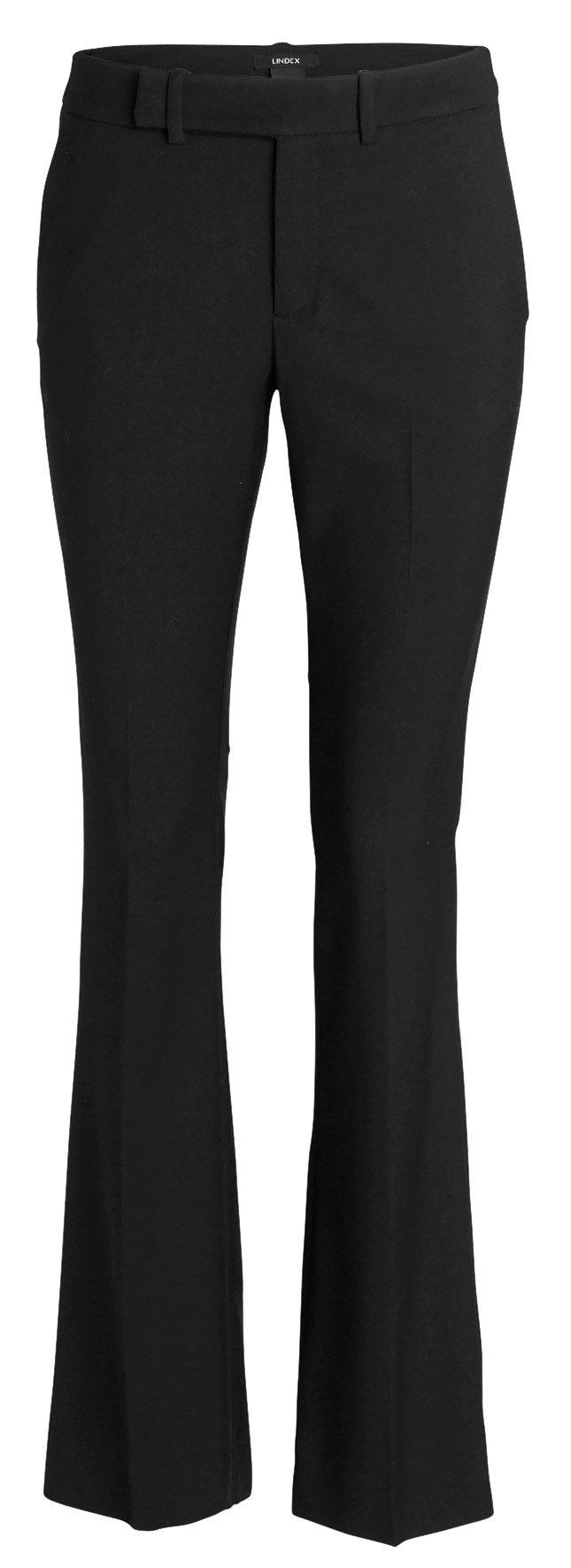 white tailored flared trousers