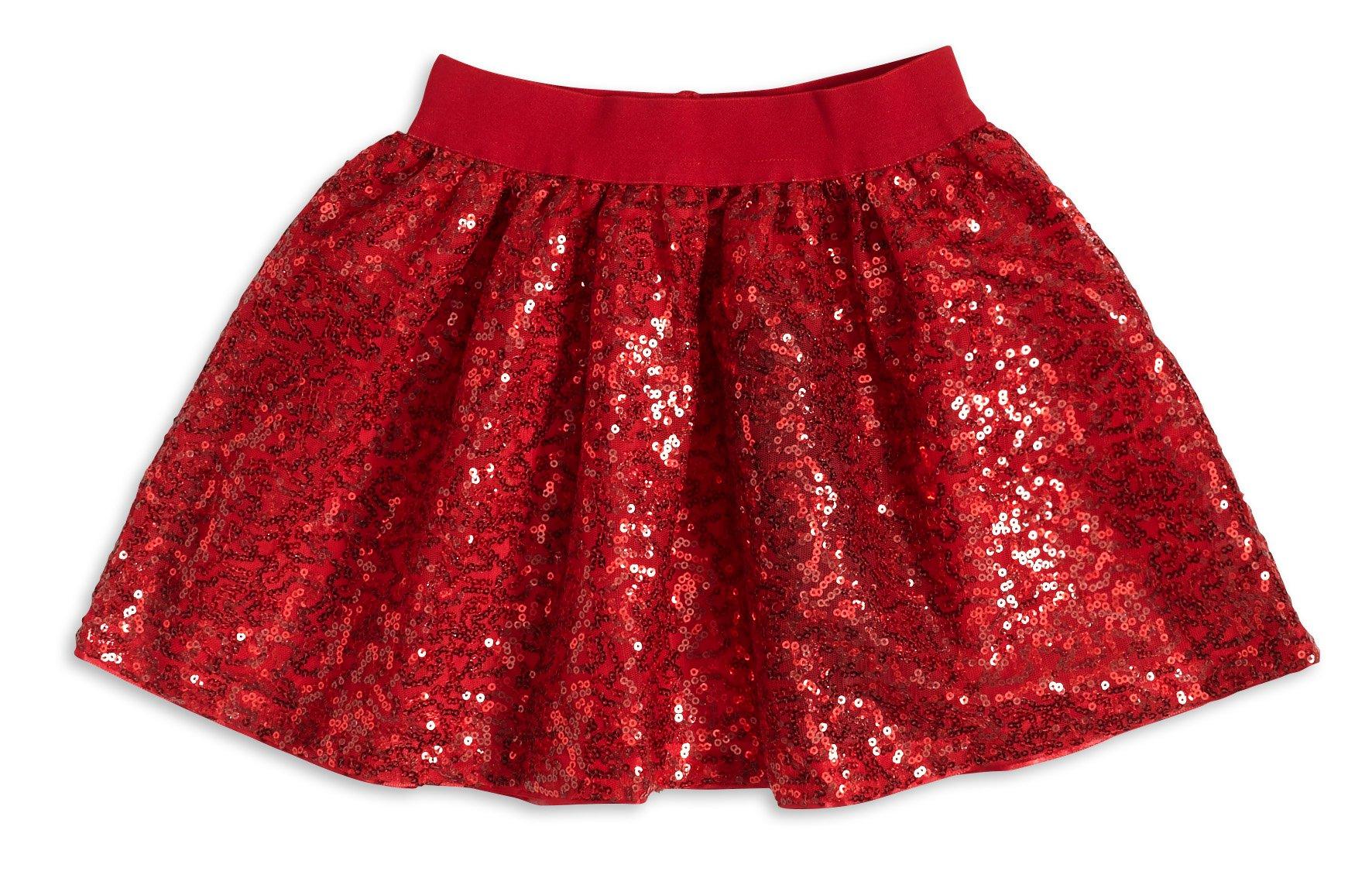 Glitter skirt outlet red