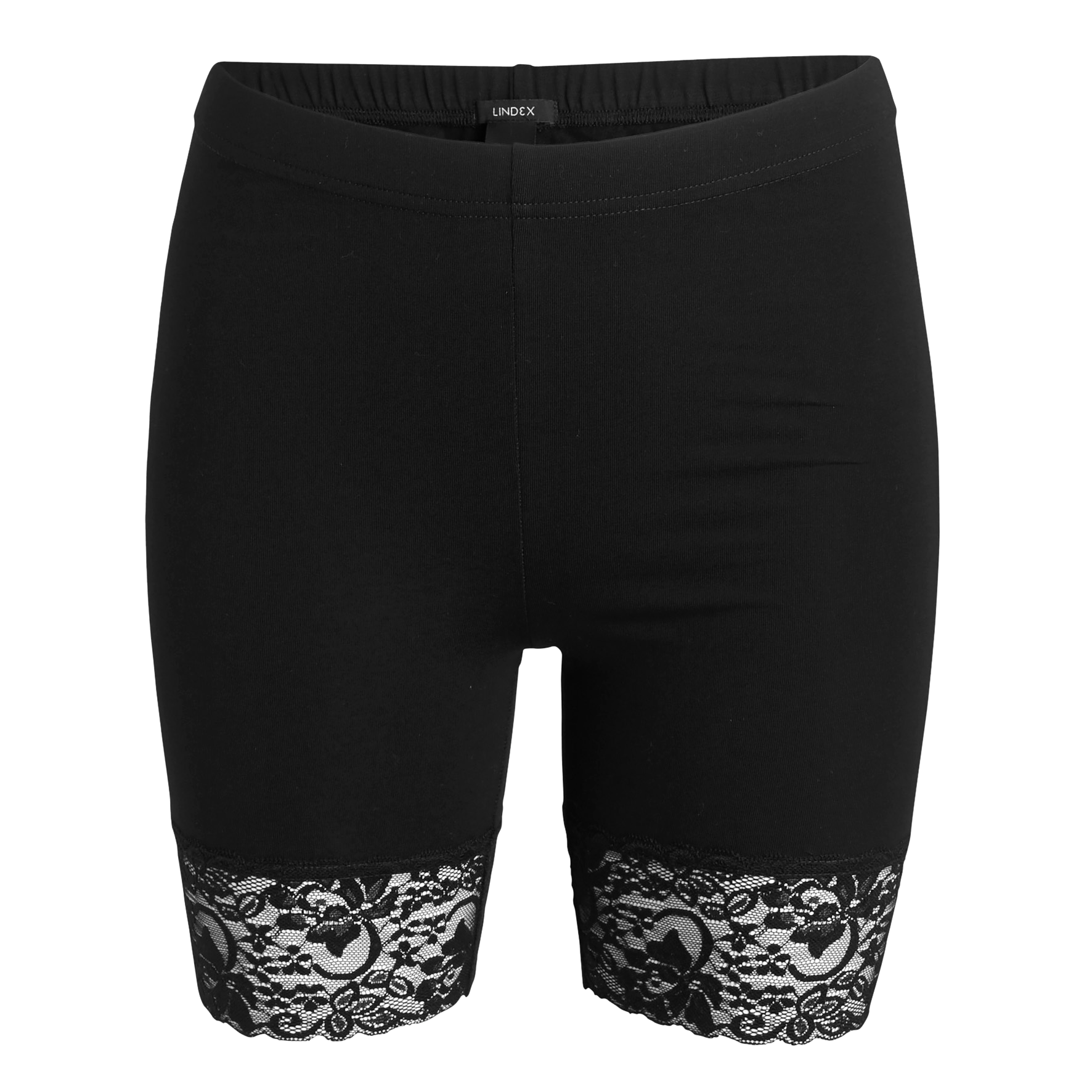 white lace bike shorts