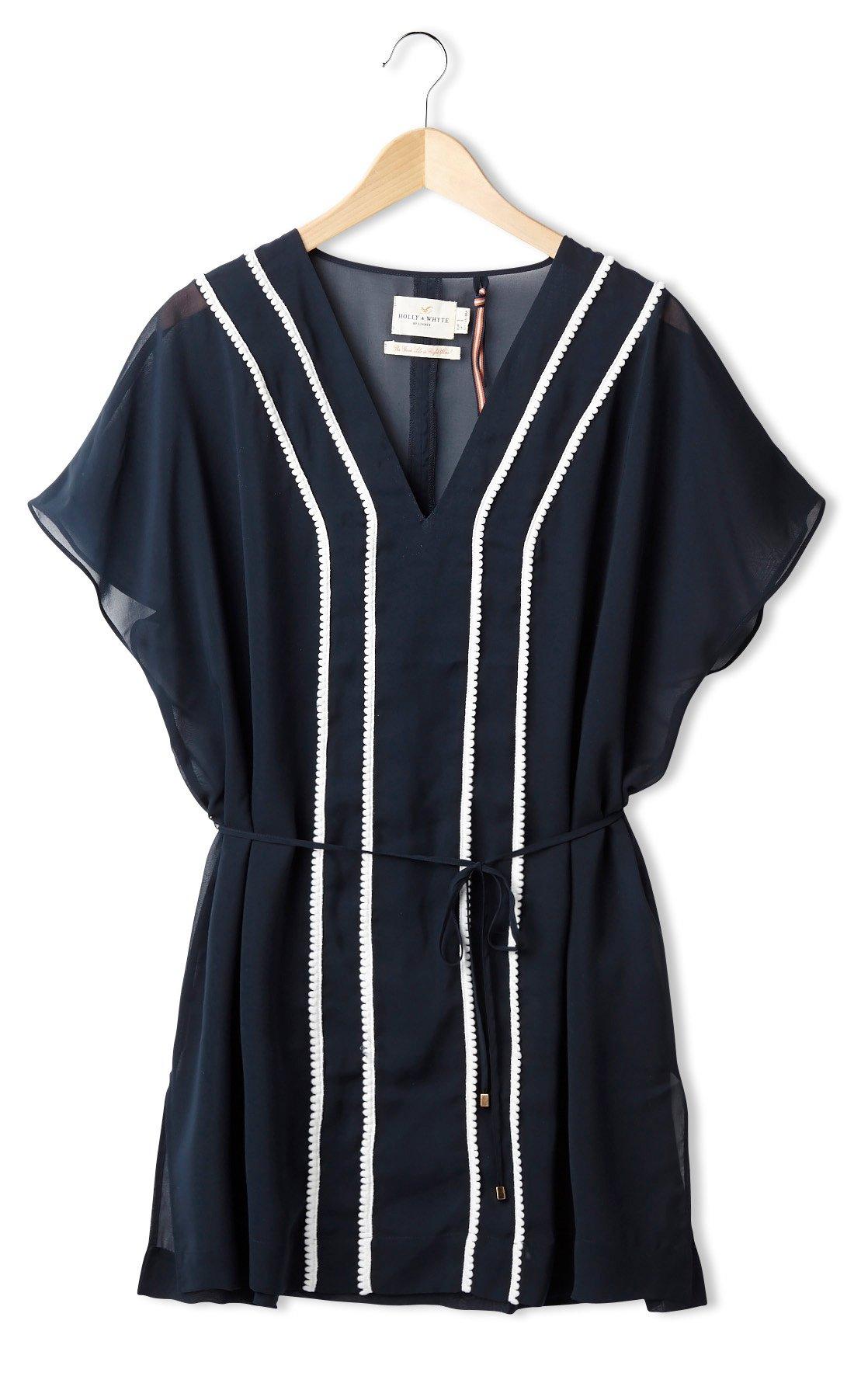 white flowy chiffon dress