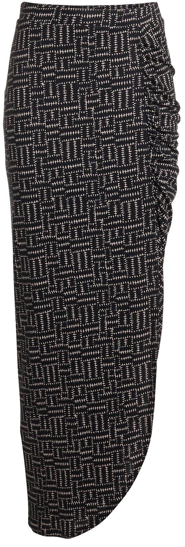 Drapert langt skjørt