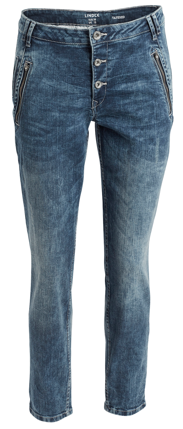 Tapered Cropped Jeans