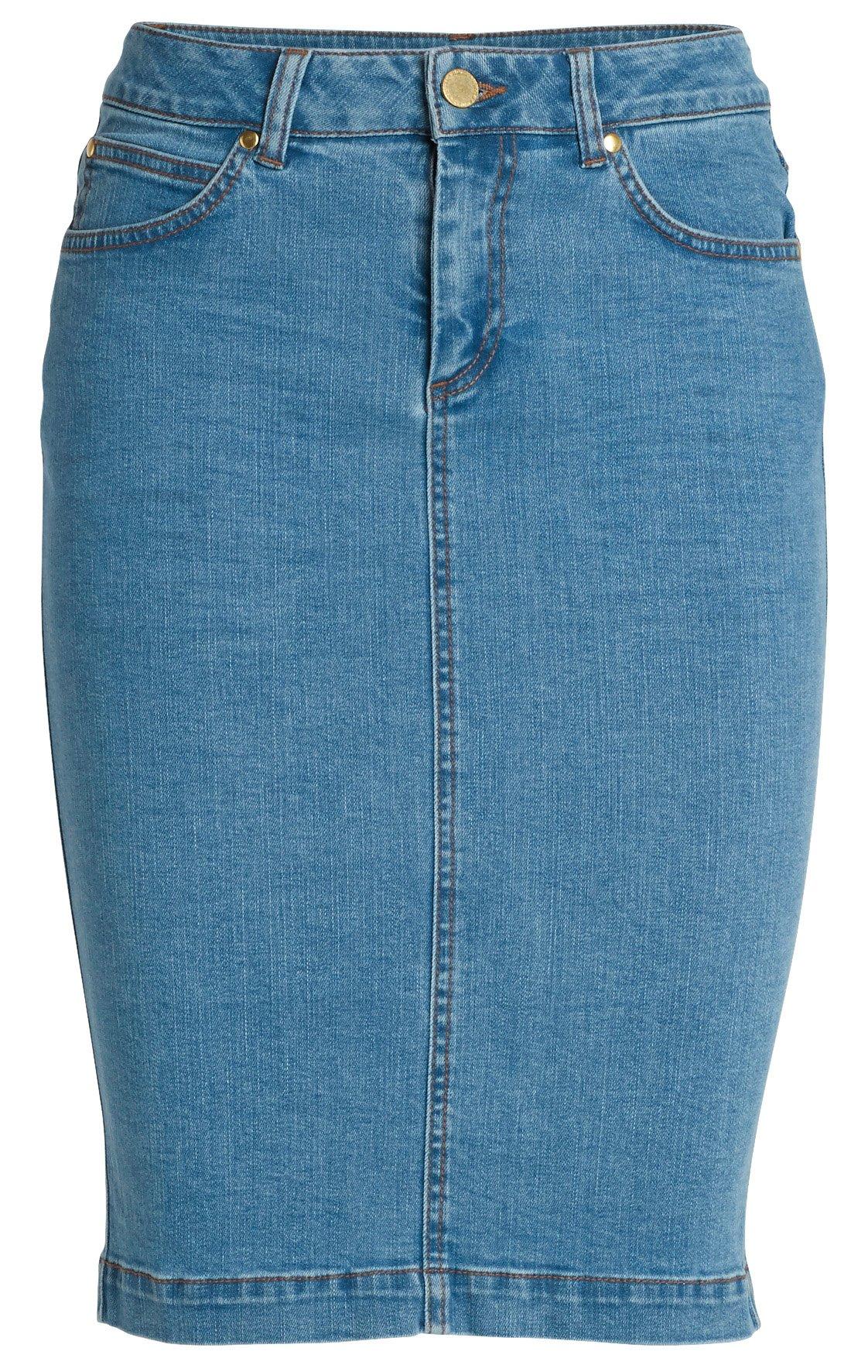 Figurnära jeanskjol