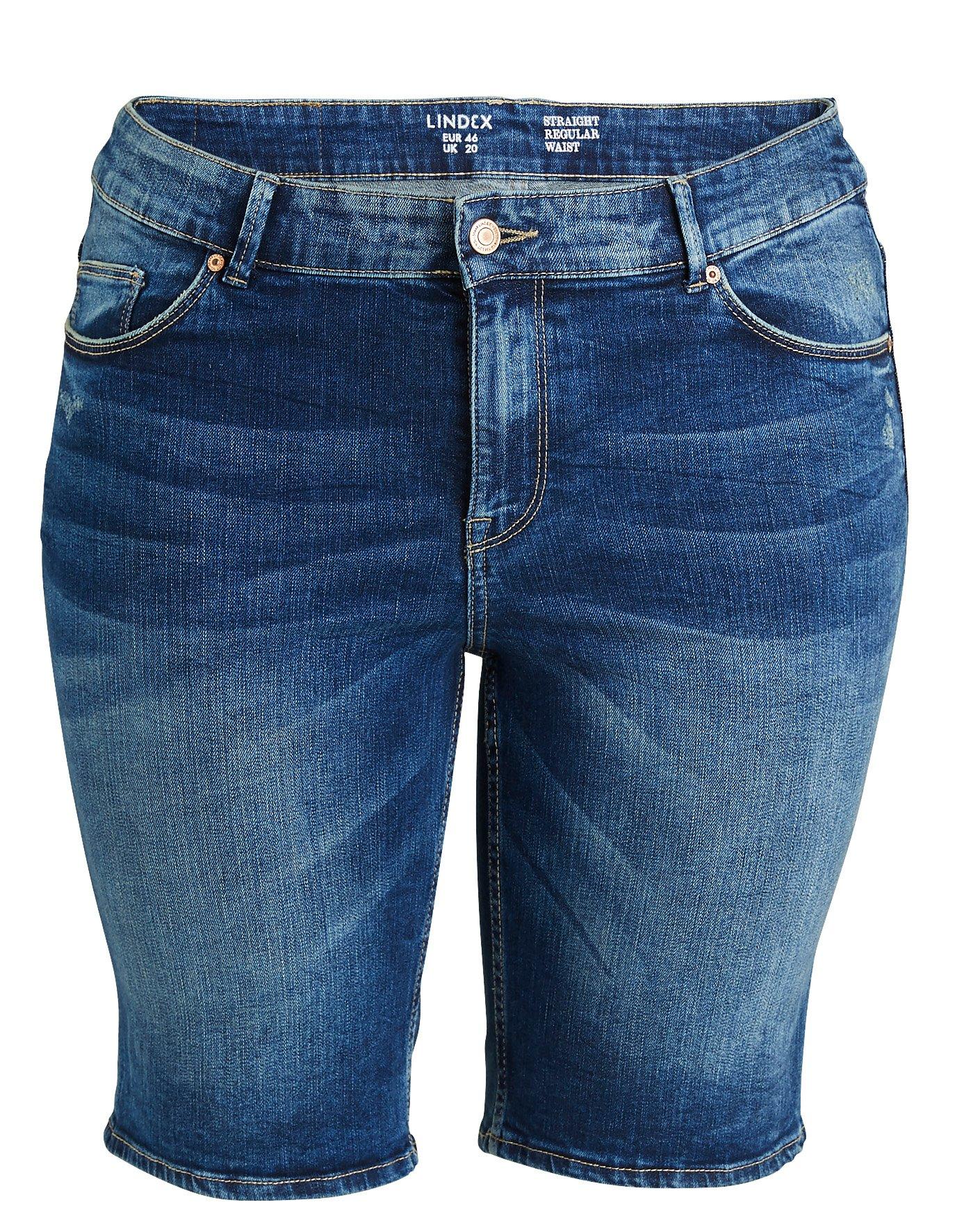 Straight jeansshorts