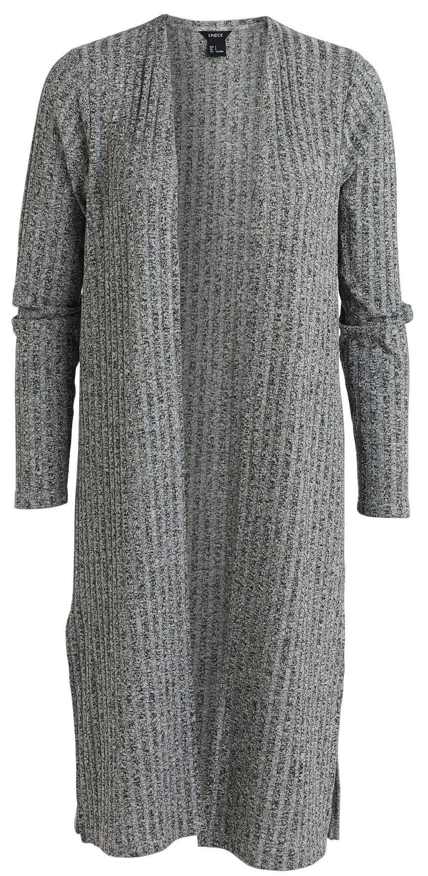 ribbed maxi cardigan