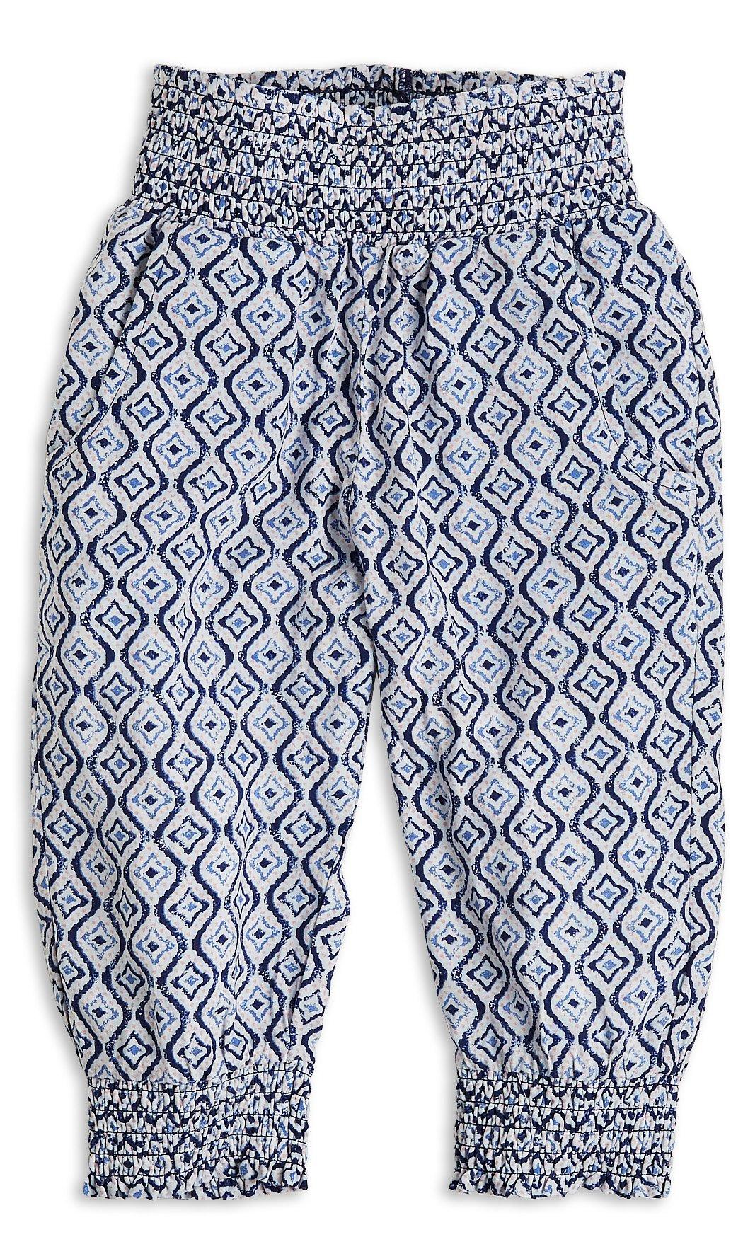 patterned capri trousers