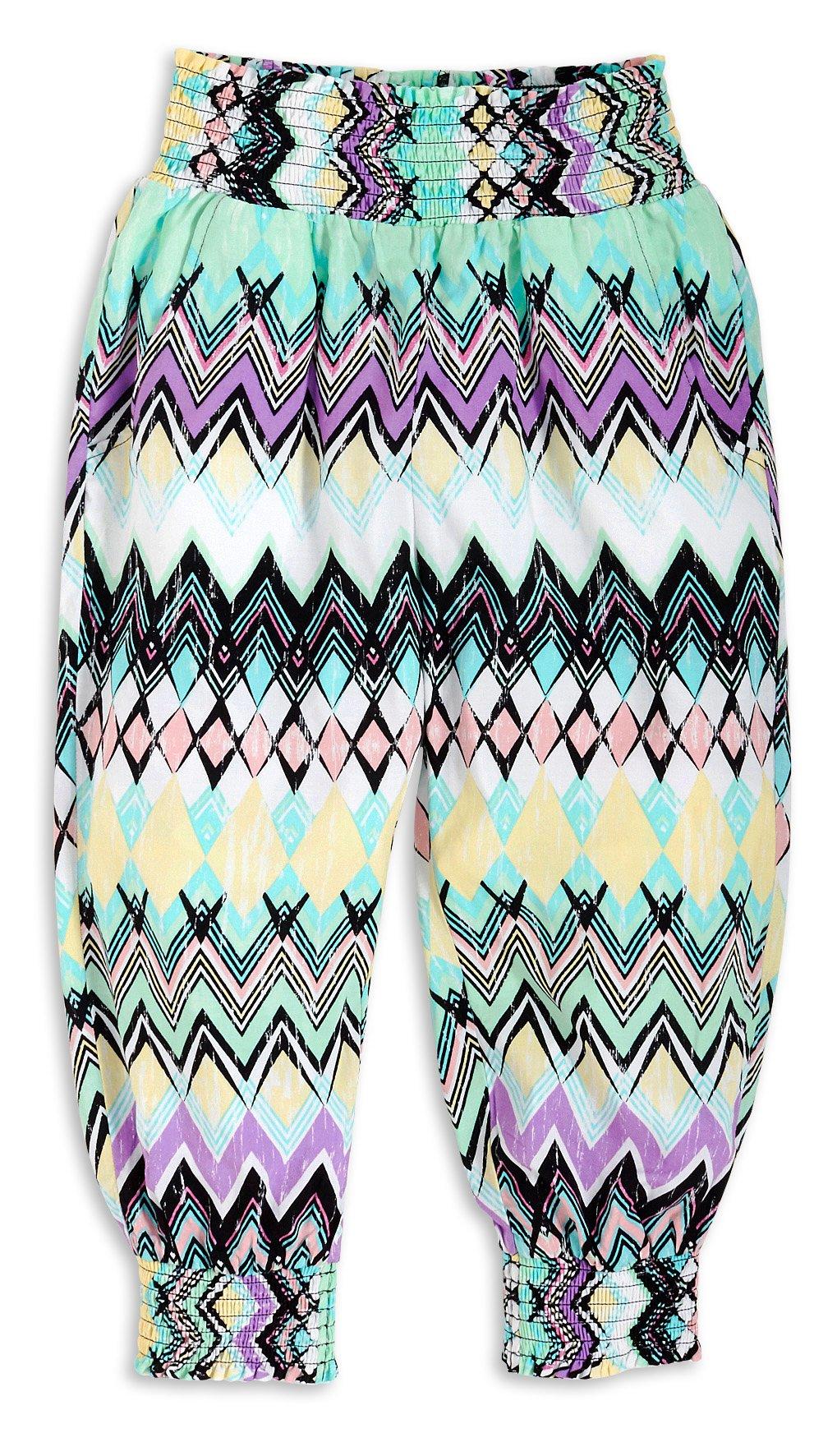 patterned capri trousers