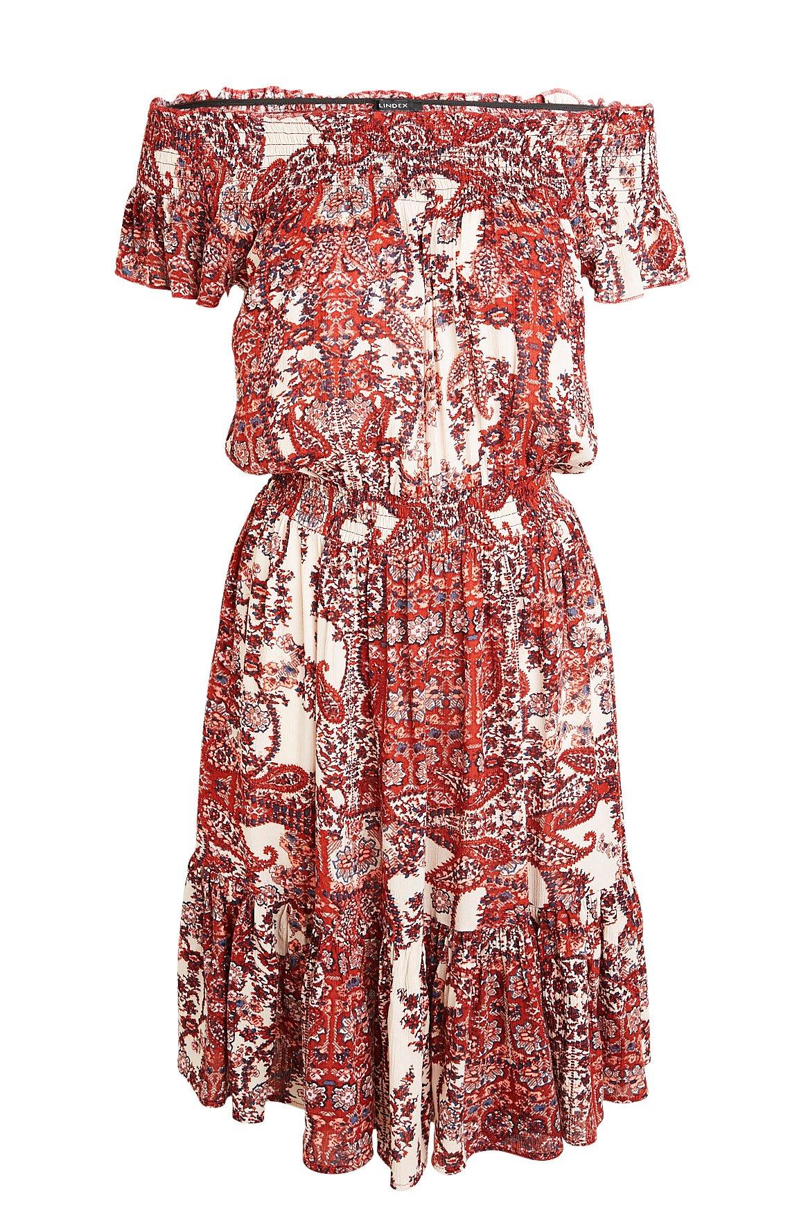 Off shoulder-klänning