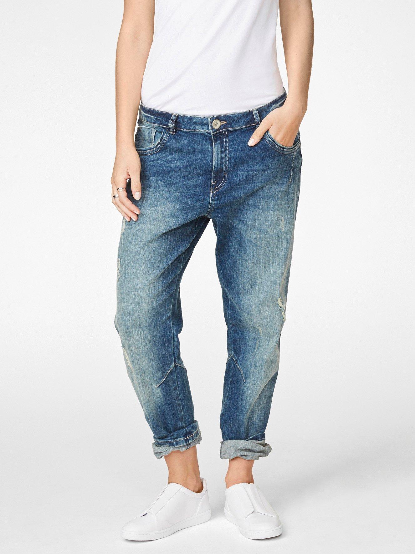 tapered ankle length jeans