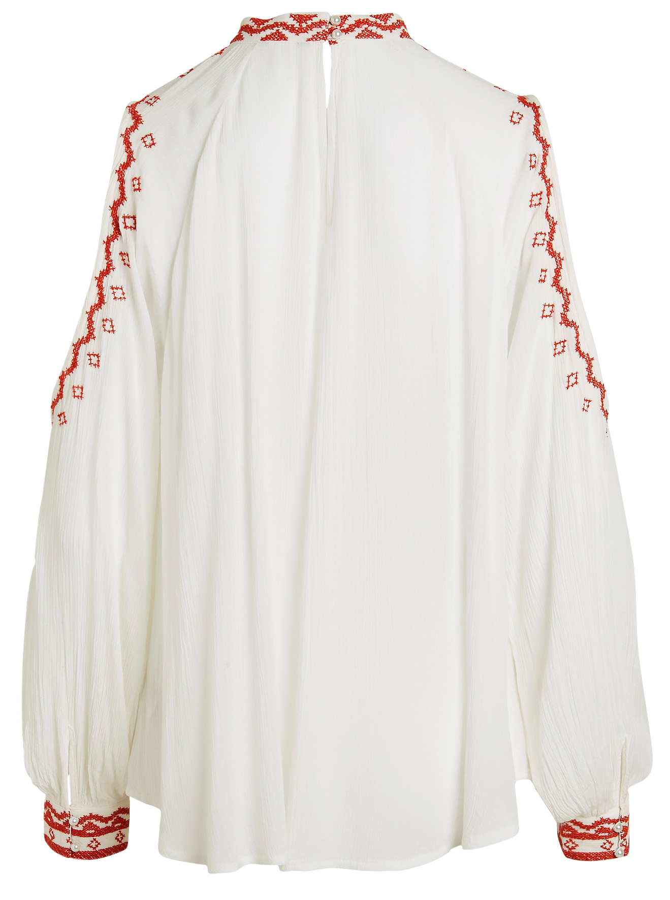 Bluse med bare skuldre