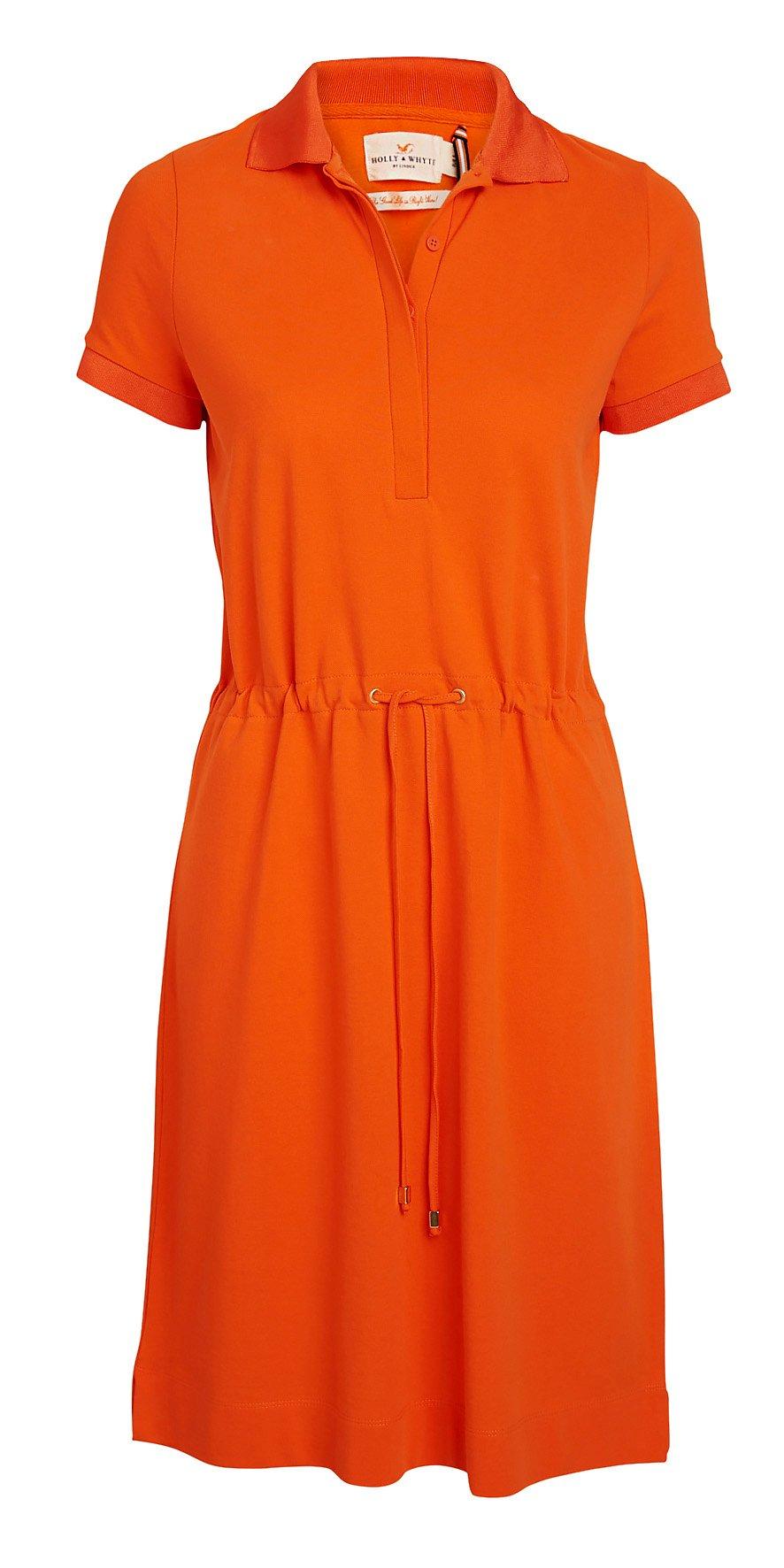 orange polo dress