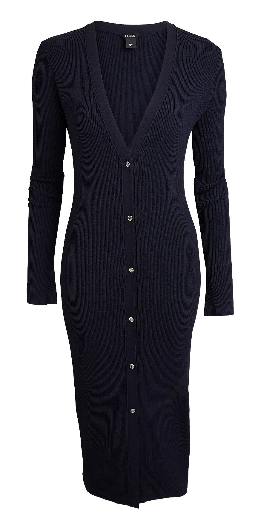 long ribbed cardigan
