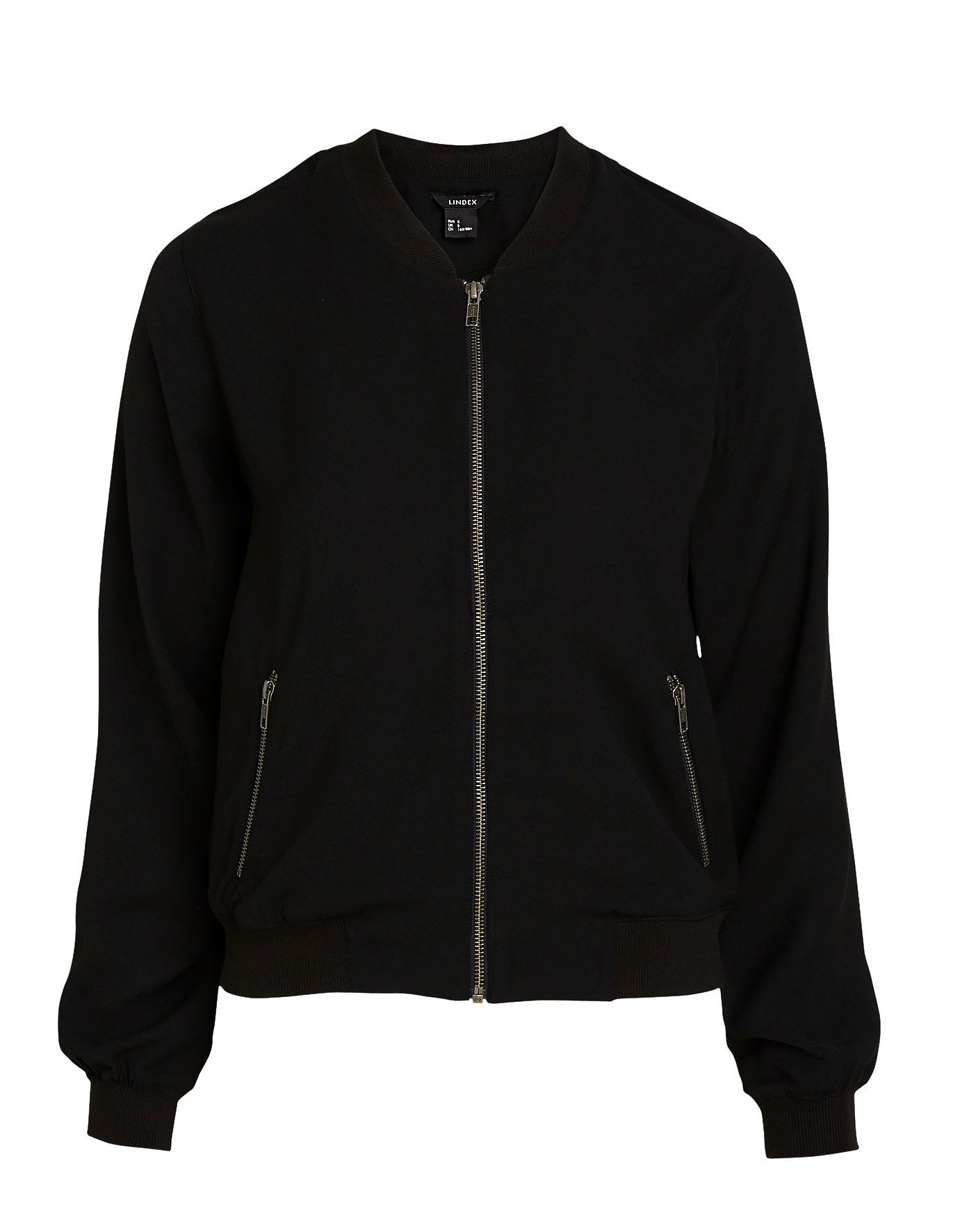 black bomber jacket silver zips