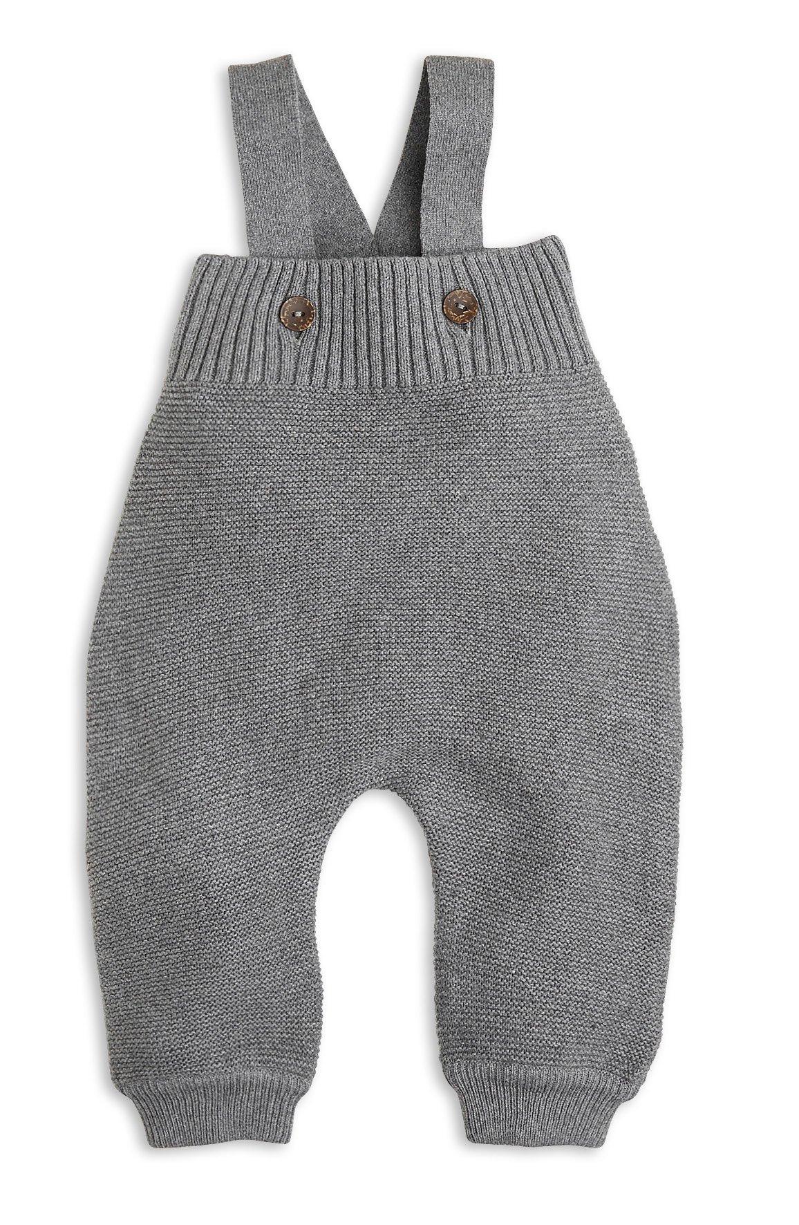 Stickad hängselbyxa