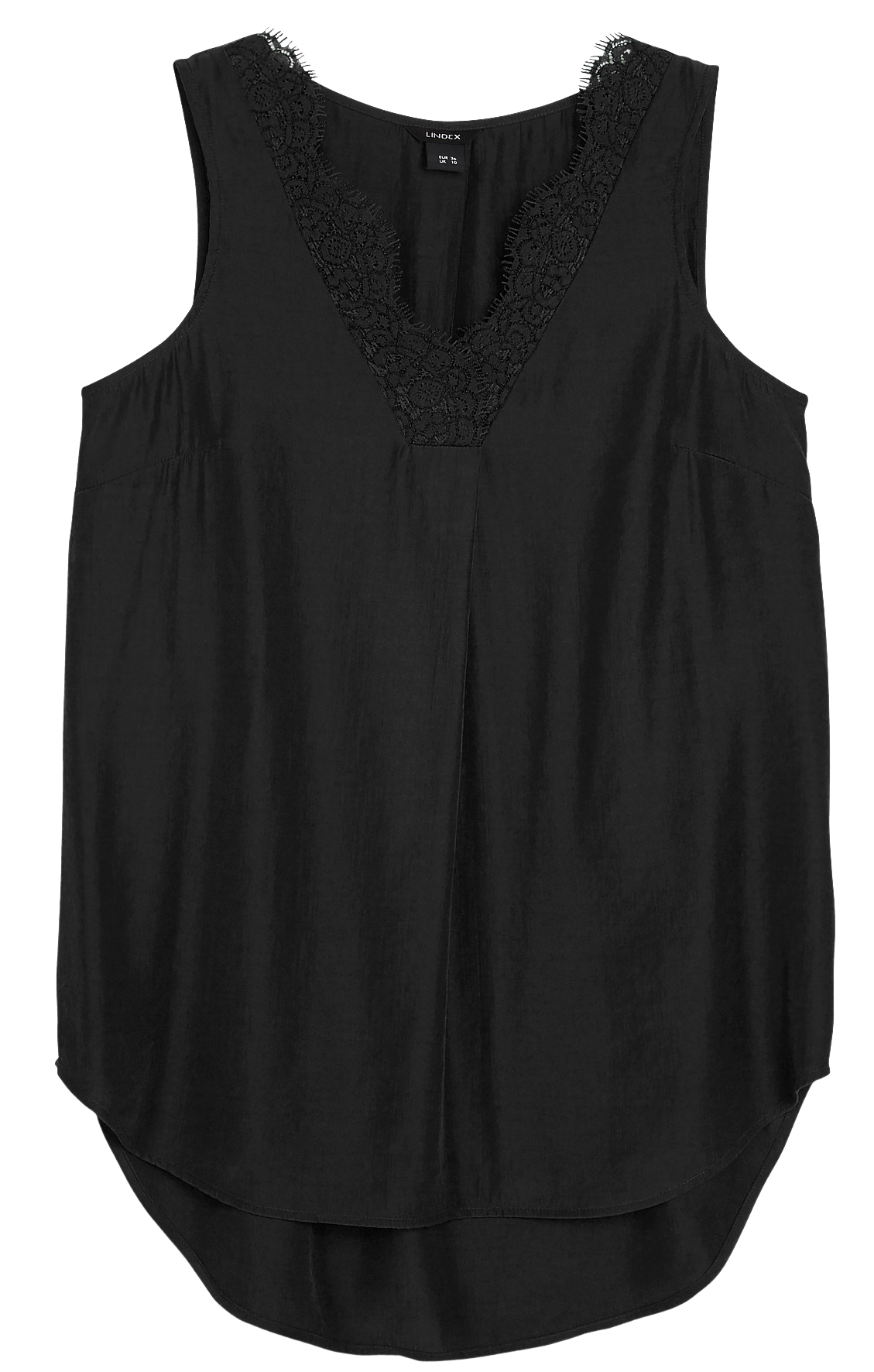 Saténový top s krajkou