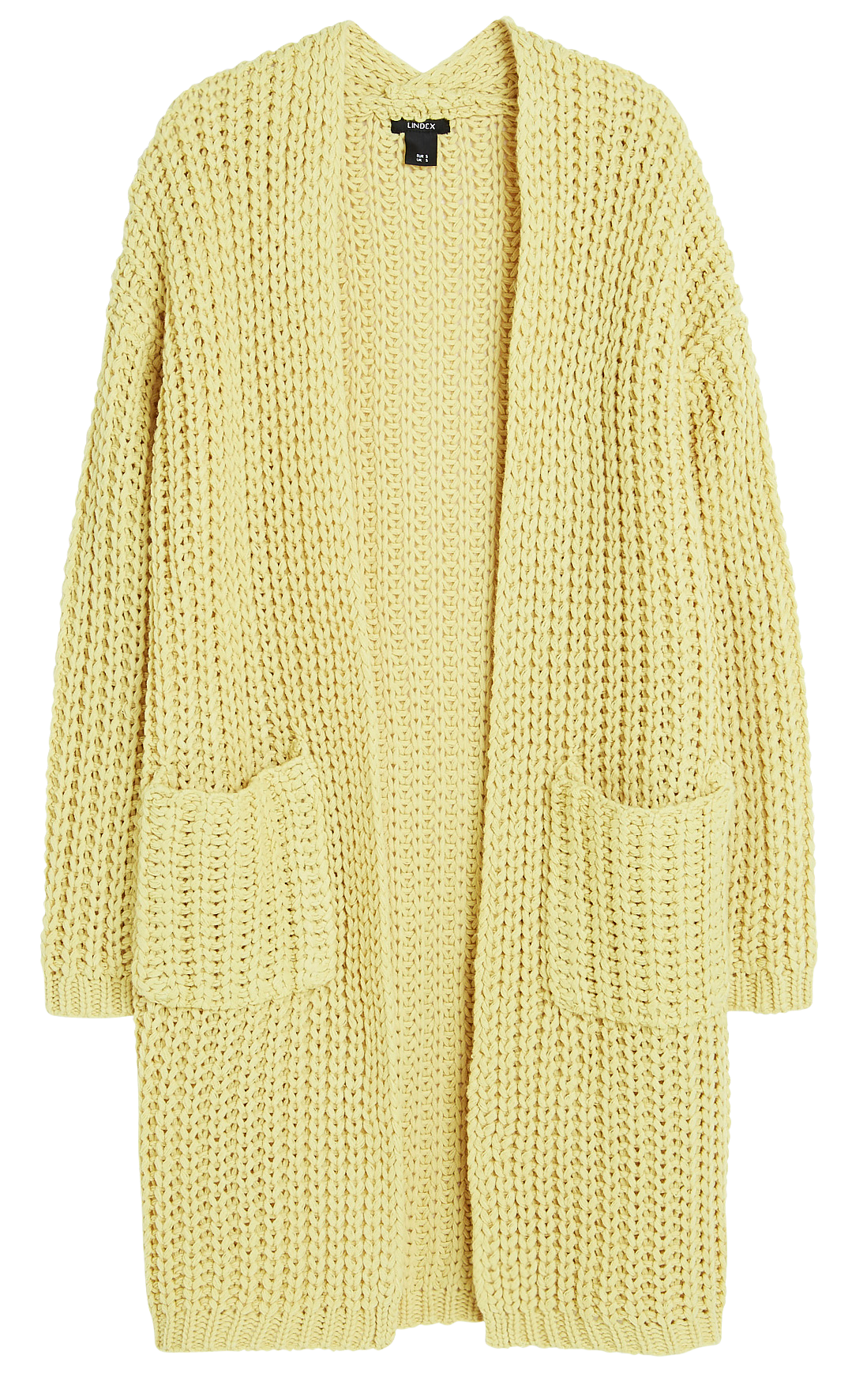 Lång stickad cardigan