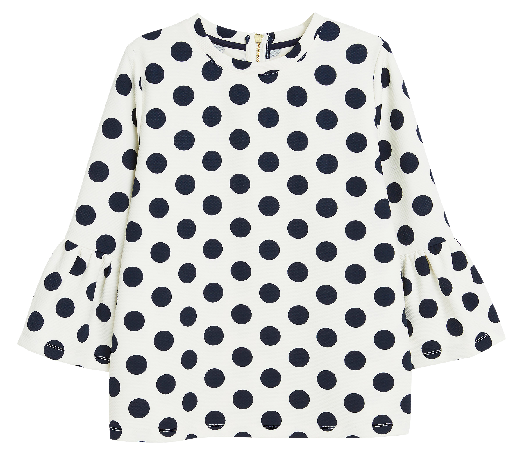 Textured Flounce Top